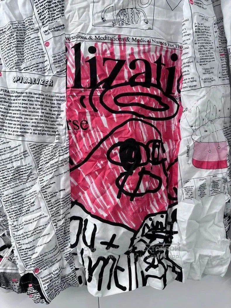 Junya Watanabe JUNYA WATANABE MAN 20SS Newspaper Jacket. Size US L / EU 52-54 / 3 - 4 Thumbnail