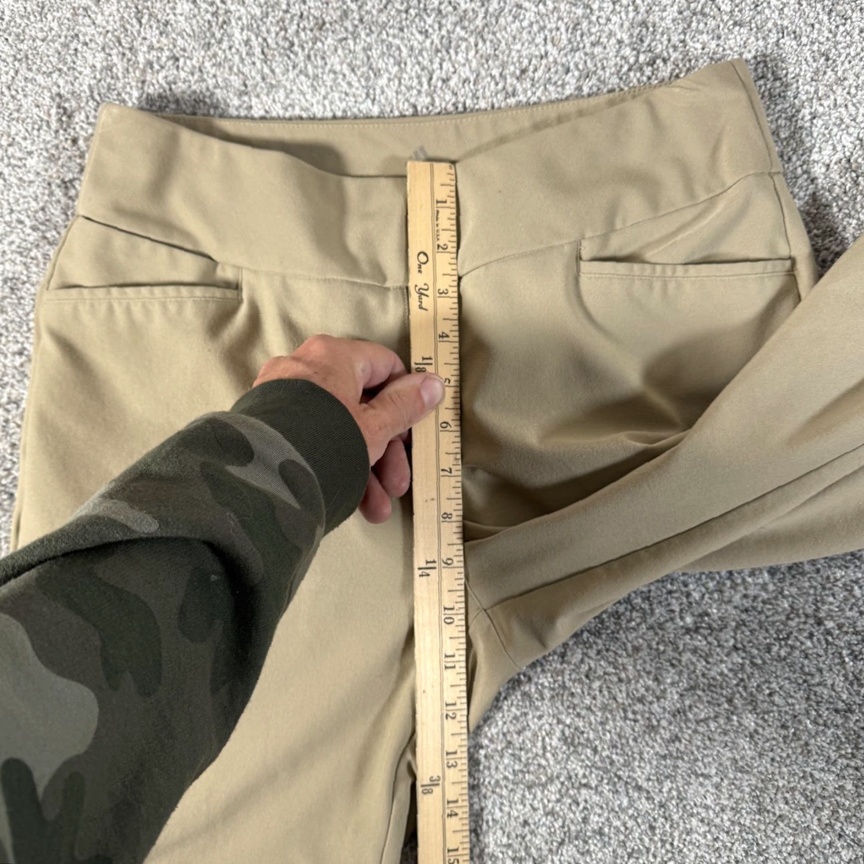 Adidas Adidas Pants Womens Medium Khaki Pull On Tapered Stretch Ankle Pockets DP7239 Size 32" / US 10 / IT 46 - 5 Thumbnail