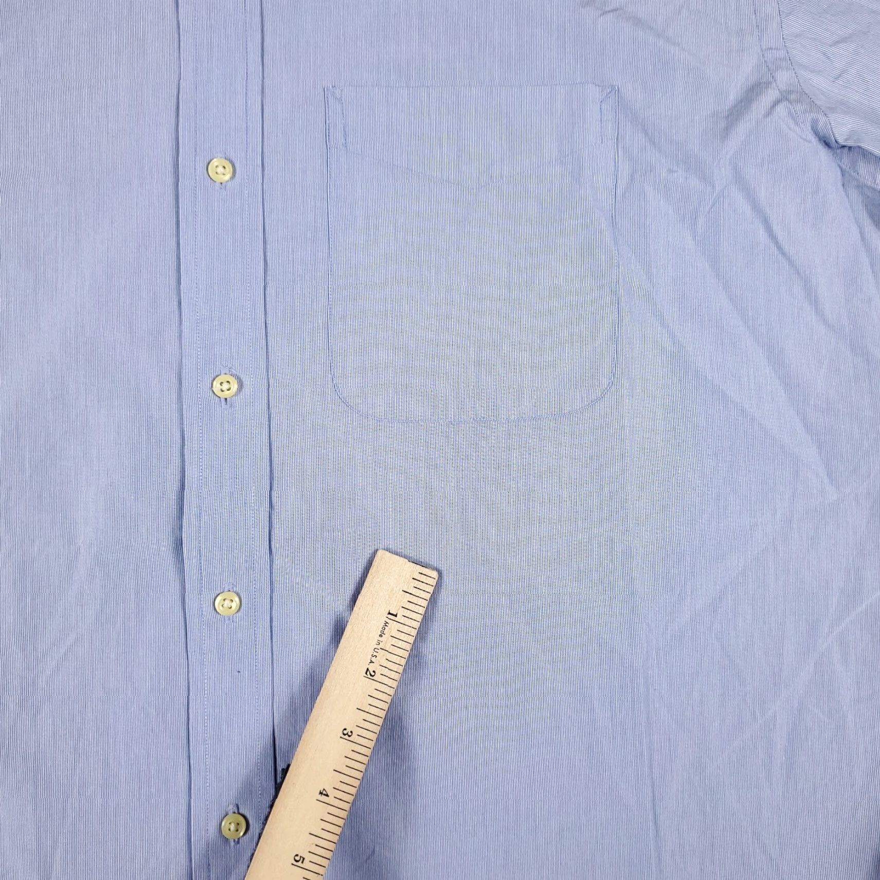 Tommy Hilfiger Tommy Hilfiger Shirt XL Blue Button-Up Long Sleeve Cotton Collared Classic Preppy Mens Size US XL / EU 56 / 4 - 3 Thumbnail