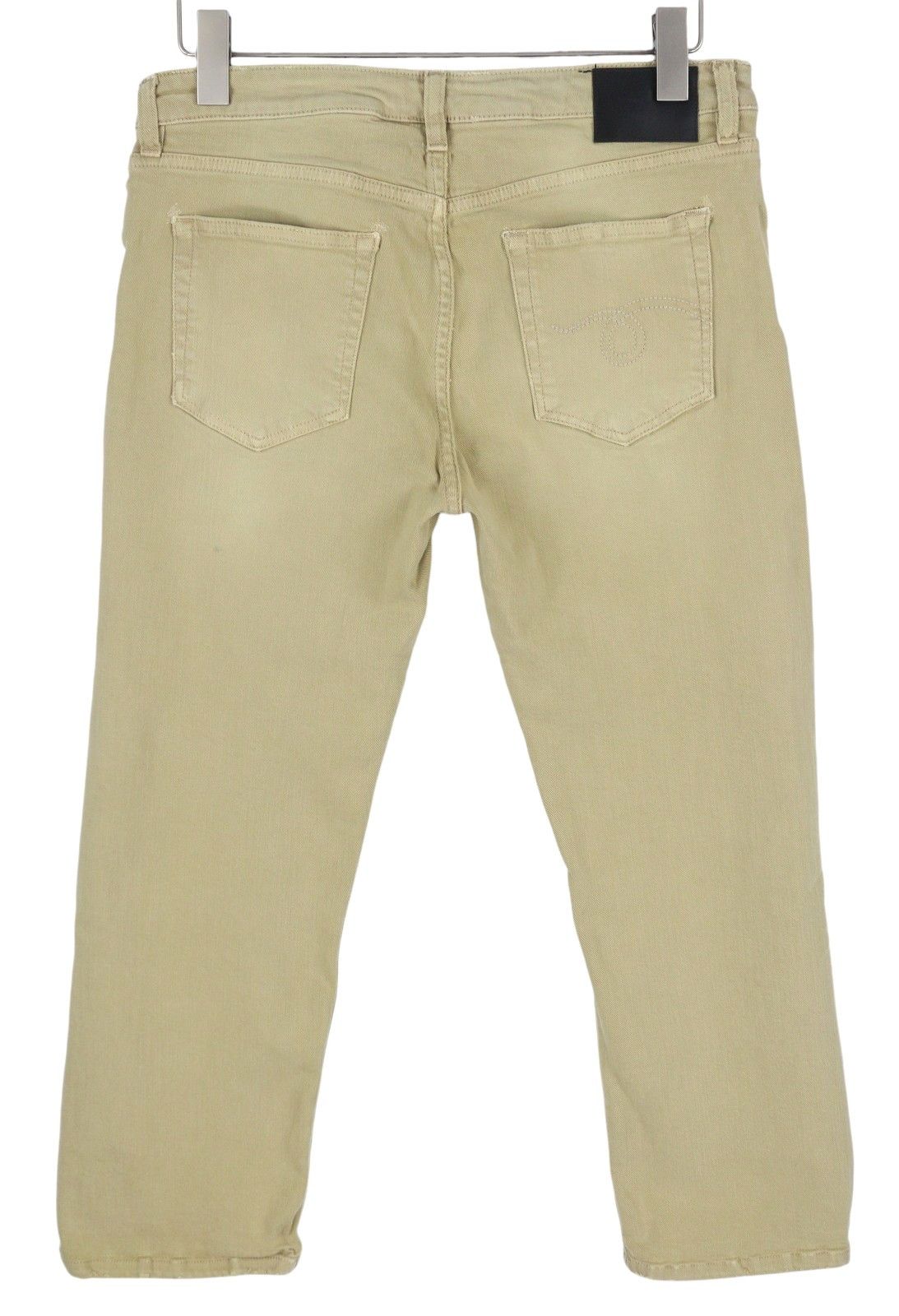 R13 BOY STRAIGHT 30 Khaki Stretch Washed Ankle Casual 86312 Size 30" / US 8 / IT 44 - 5 Thumbnail
