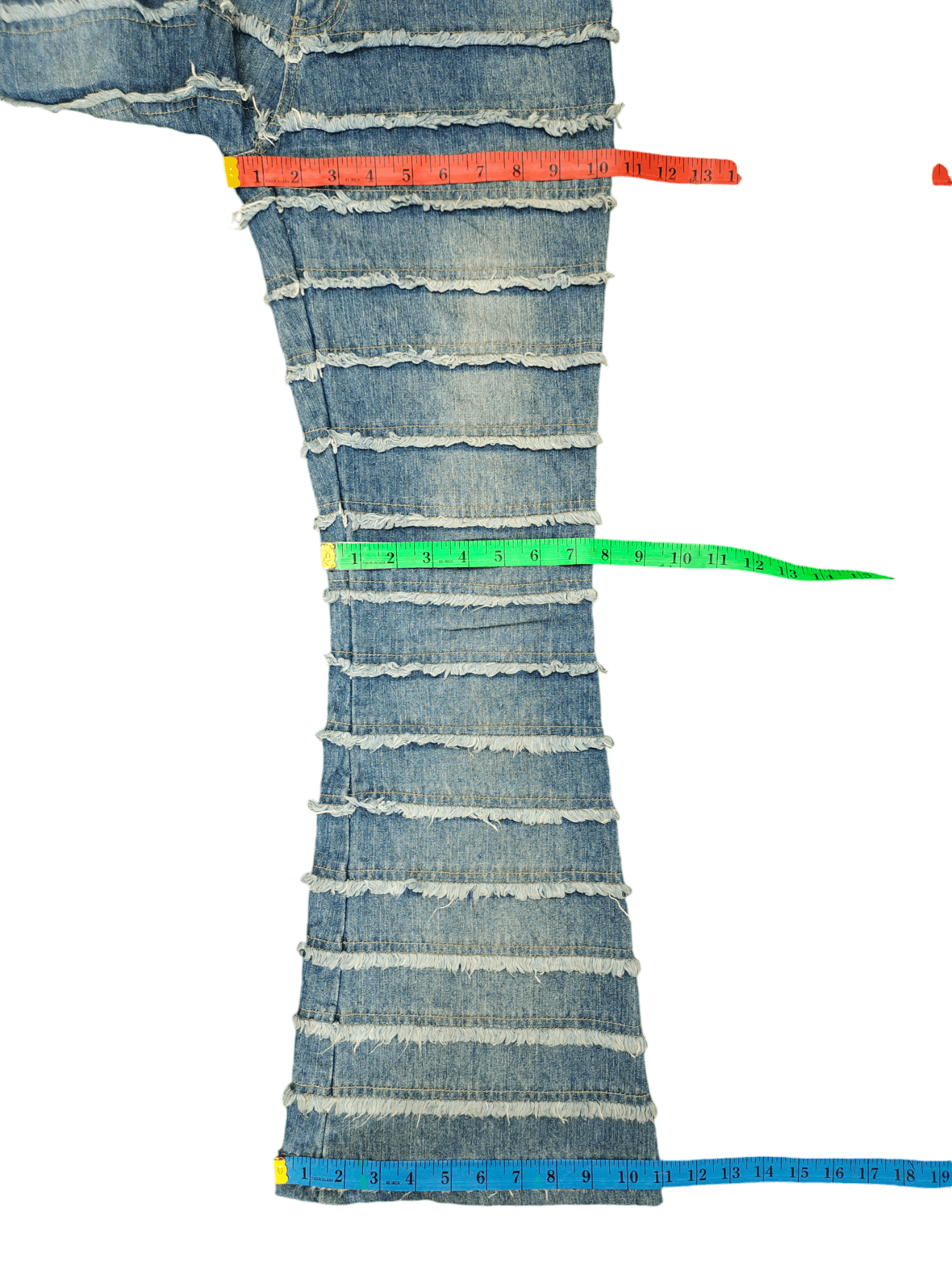 If Six Was Nine Flare Jeans F.T.S Hagi Patchwork Denim Bootcut Hysterics Sty Size US 27 - 13 Thumbnail