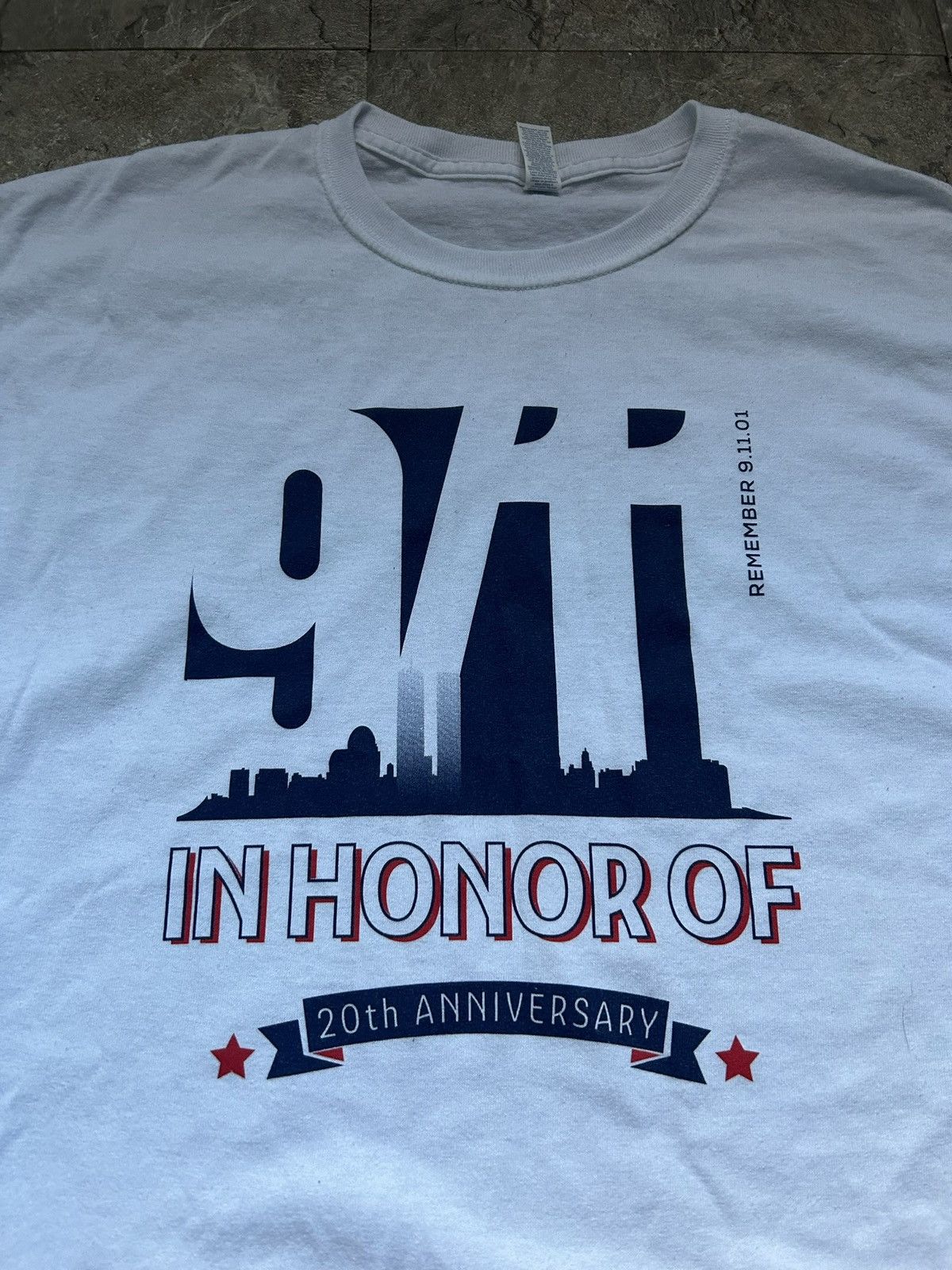 Vintage 9/11 TEE Size US XL / EU 56 / 4 - 2 Thumbnail