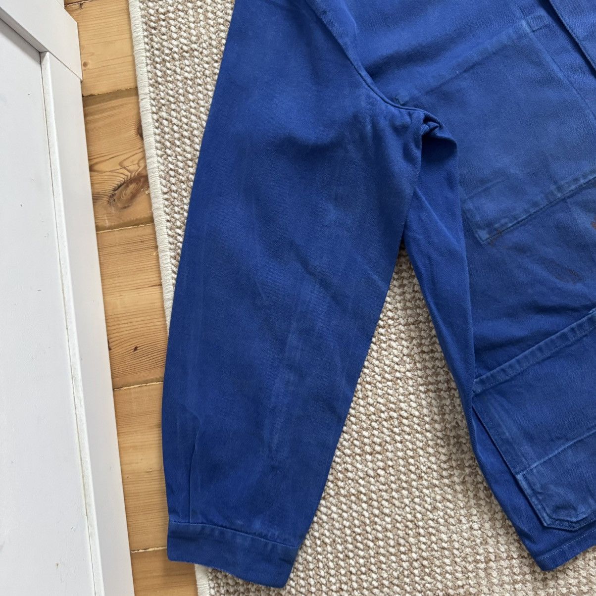 French Vintage Distressed Painted Works Jacket in Blue, Men's (Size Xl) — image 5 of 6