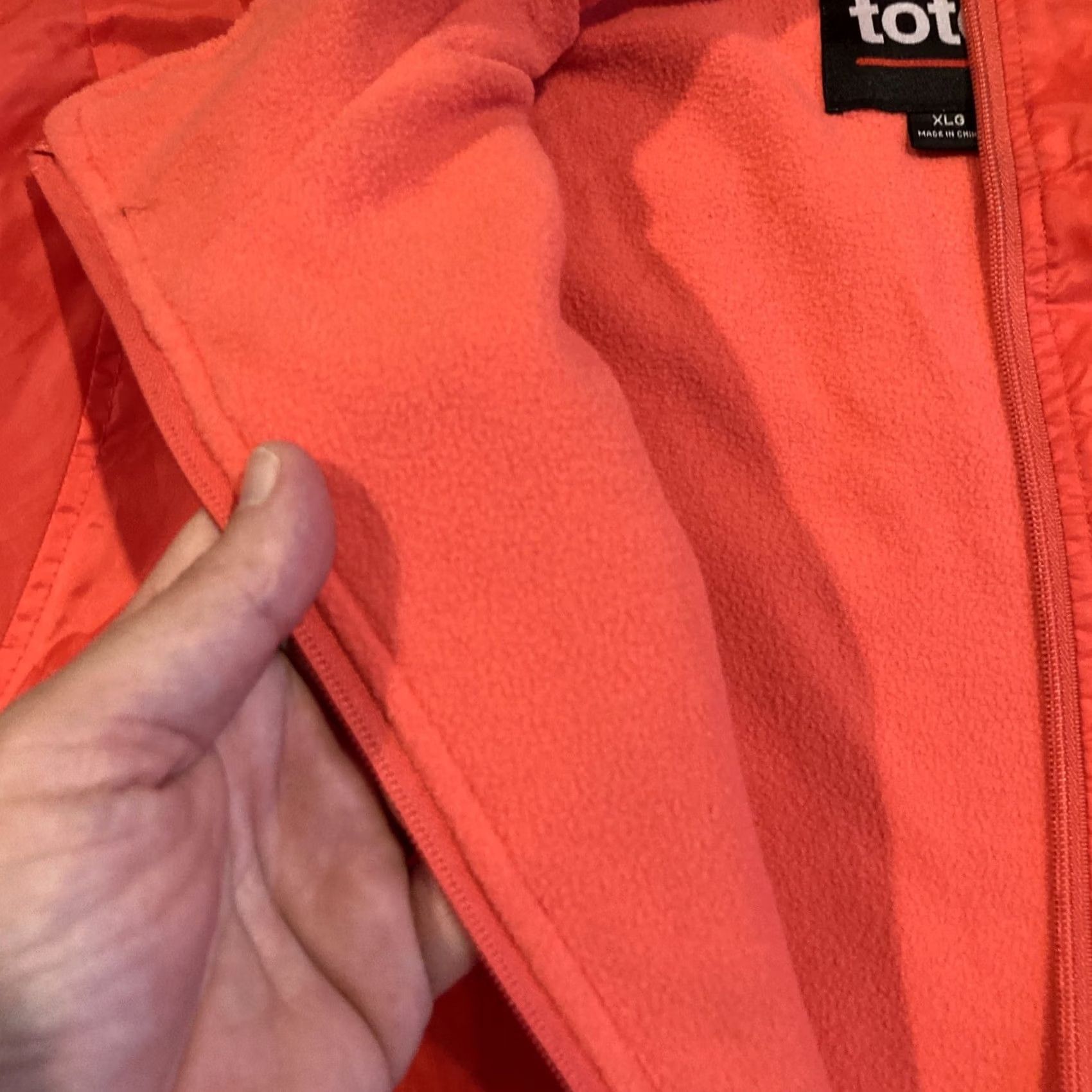 Vintage VINTAGE Totes Jacket Rain Coat Red Fleece Lined XL Mens Size US XL / EU 56 / 4 - 4 Thumbnail