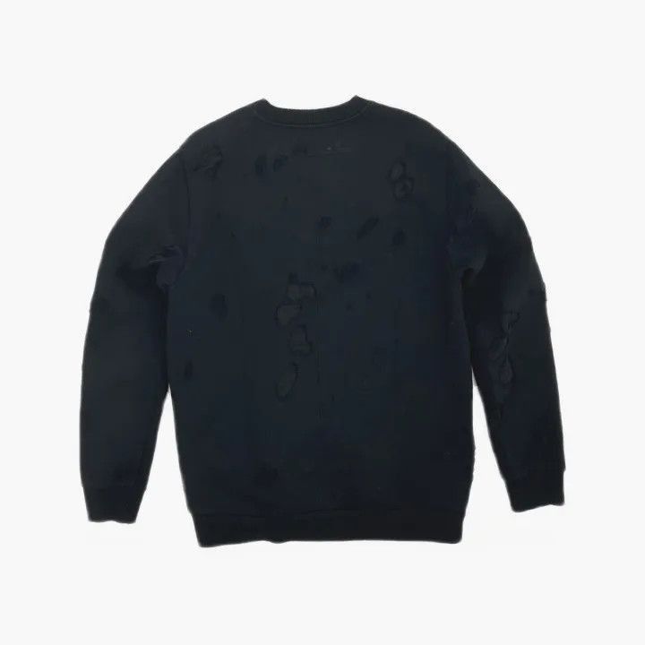 Givenchy Givenchy Givenchy Black Distressed Sweatshirt for Unisex - Size US M / EU 48-50 / 2 - 2 Thumbnail