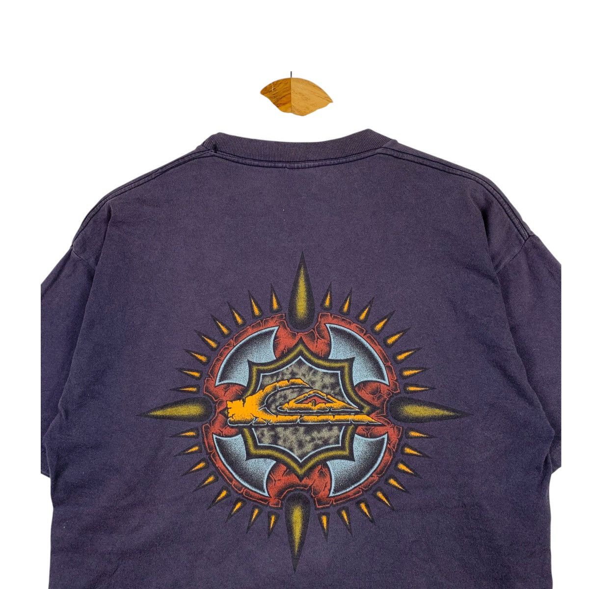 Quiksilver × Vintage Vintage QUIKSILVER Made In Usa Surfboard Surfing Big T-Shirt Size US L / EU 52-54 / 3 - 4 Thumbnail