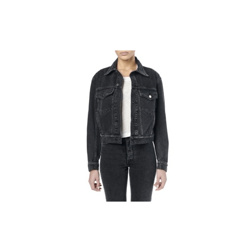 Image of Amiri Black Core Trucker Jacket Size Xs, Women's