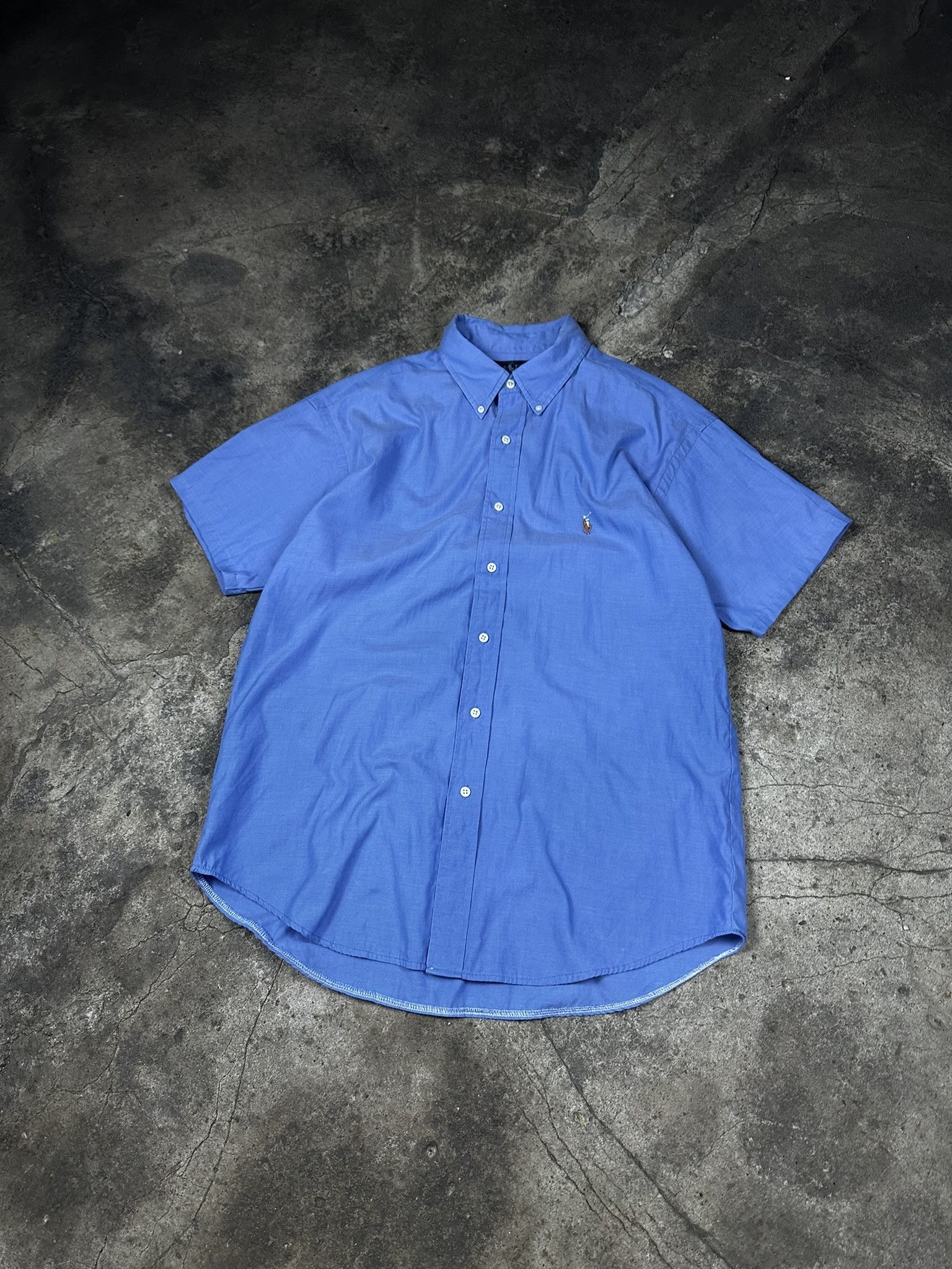 Ralph Lauren Vintage Ralph Lauren Short Sleeve Shirt Oldmoney Size US L / EU 52-54 / 3 - 1 Thumbnail