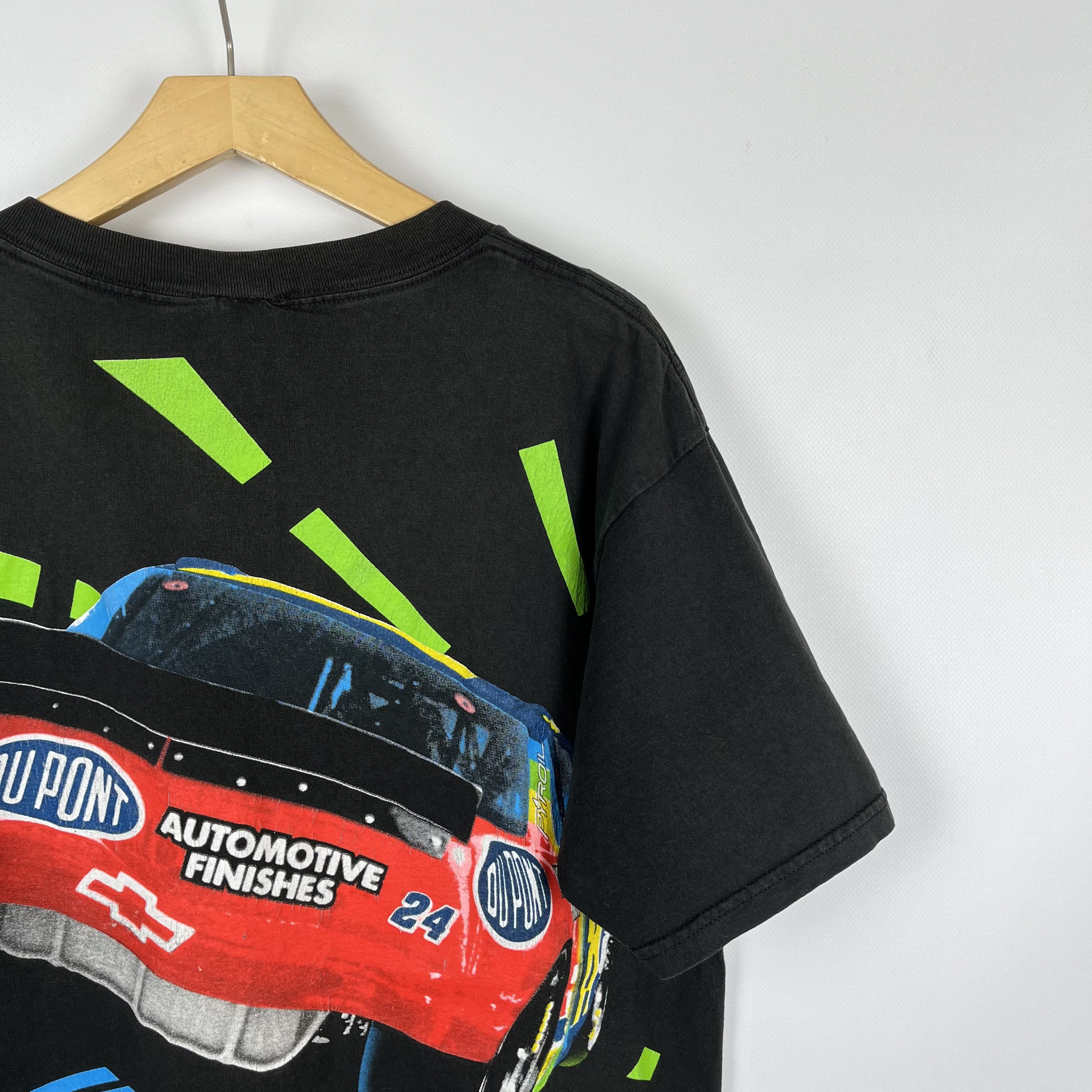 NASCAR Vintage NASCAR Jeff Gordon DuPont Racing T Shirt 1995 Size US L / EU 52-54 / 3 - 13 Thumbnail