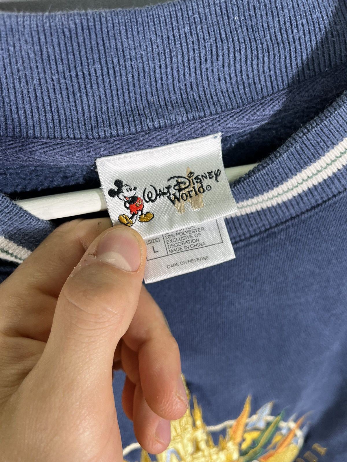 Disney Vintage Crazy Rare Embroidered Disney Mickey Mouse Davinci Size US L / EU 52-54 / 3 - 3 Thumbnail