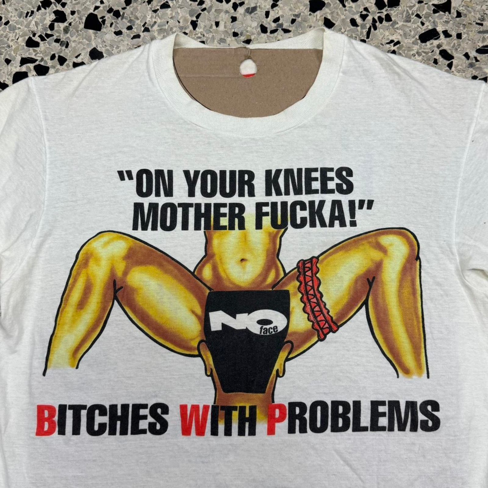 Hanes × Vintage VINTAGE 90S BWP BITCHES WITH PROBLEMS NO FACE PROMO TEE: Size US L / EU 52-54 / 3 - 2 Thumbnail