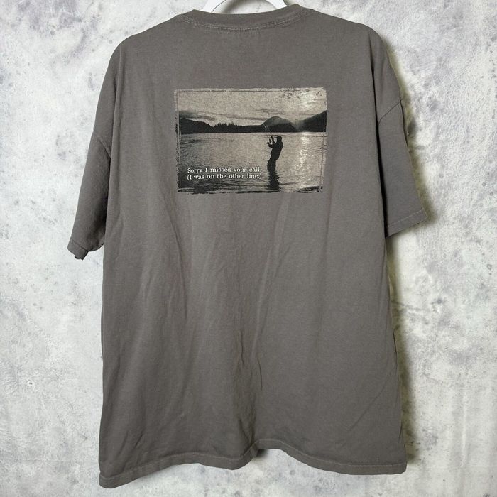 Vintage Vintage Fishing T Shirt Mens 2XL The Mountain Short Sleeve C