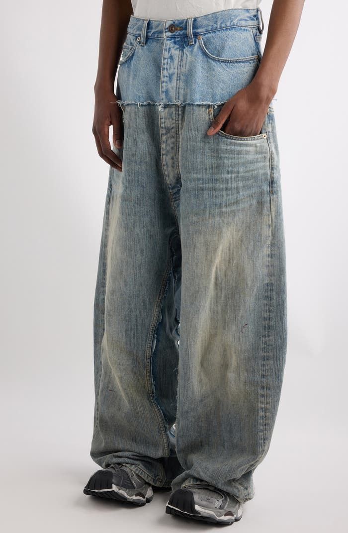 Balenciaga Balenciaga Distressed Layered Jeans Size US 33 - 5 Thumbnail