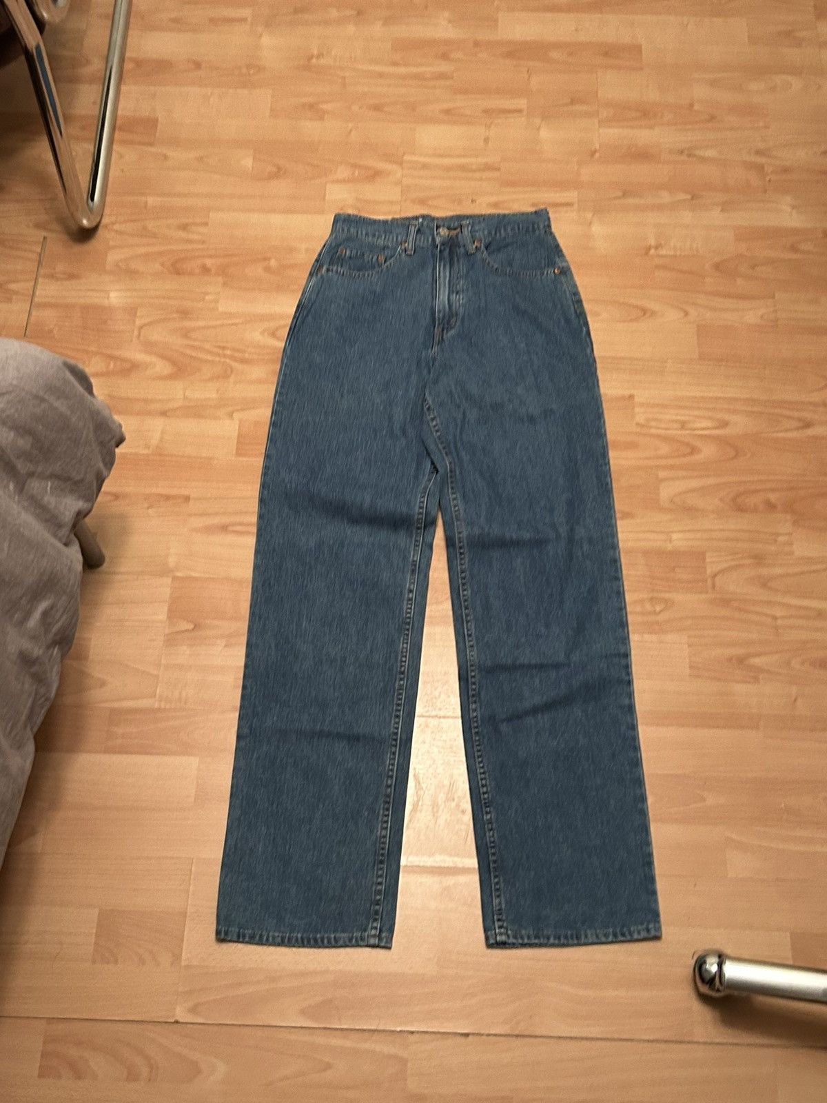 Japanese Brand Rare 1992 Levis 856 Overall Buckleback White Tab Size US 29 - 5 Thumbnail