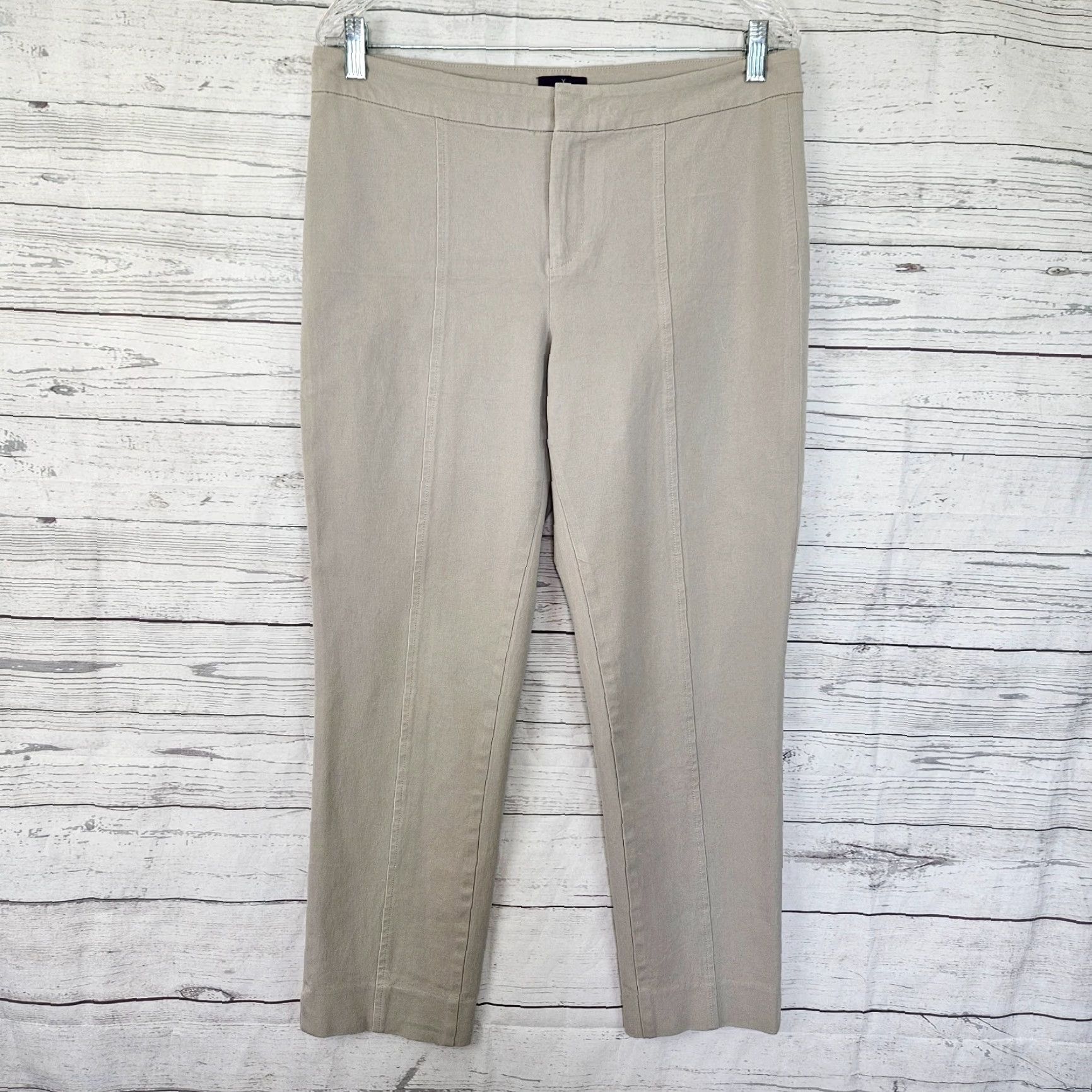 NYDJ NYDJ Womens Pants 12 Gray Cotton Blend Mid Rise Ankle Crop Size 34" / US 12 / IT 48 - 2 Thumbnail