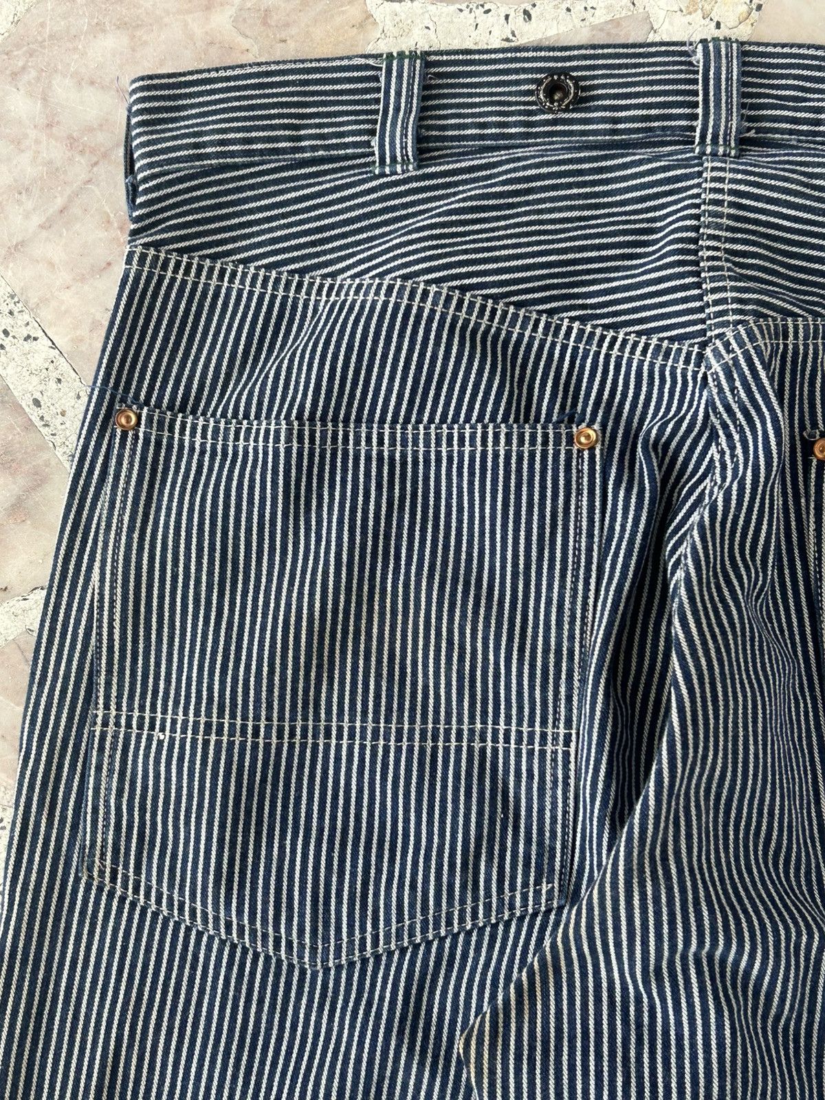 Sugar Cane Sugarcane Vintage Union Made Stripe Denim Size US 34 / EU 50 - 14 Thumbnail