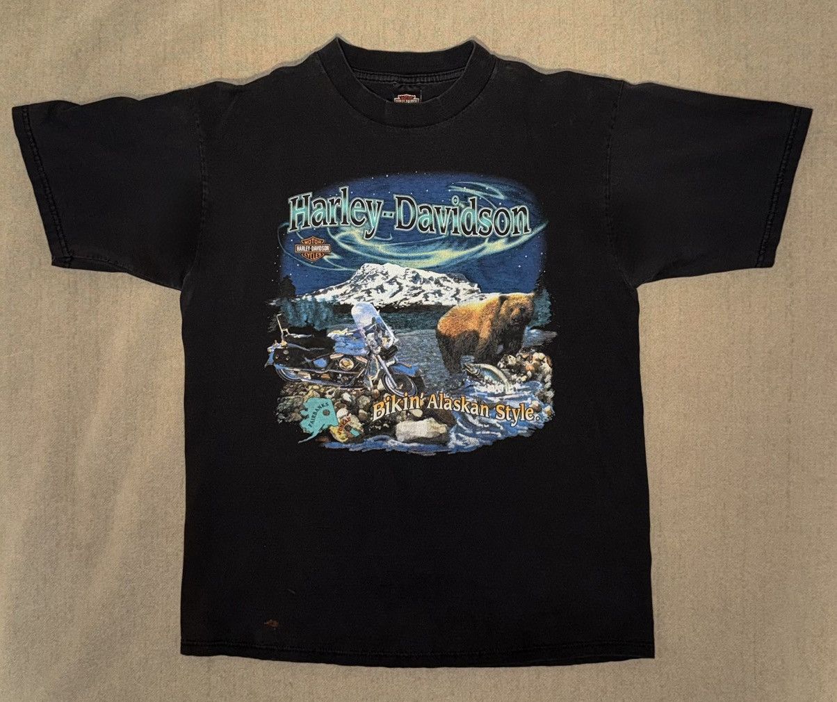 Harley Davidson Vintage Harley Davidson Fairbanks Alaska Size US L / EU 52-54 / 3 - 1 Thumbnail