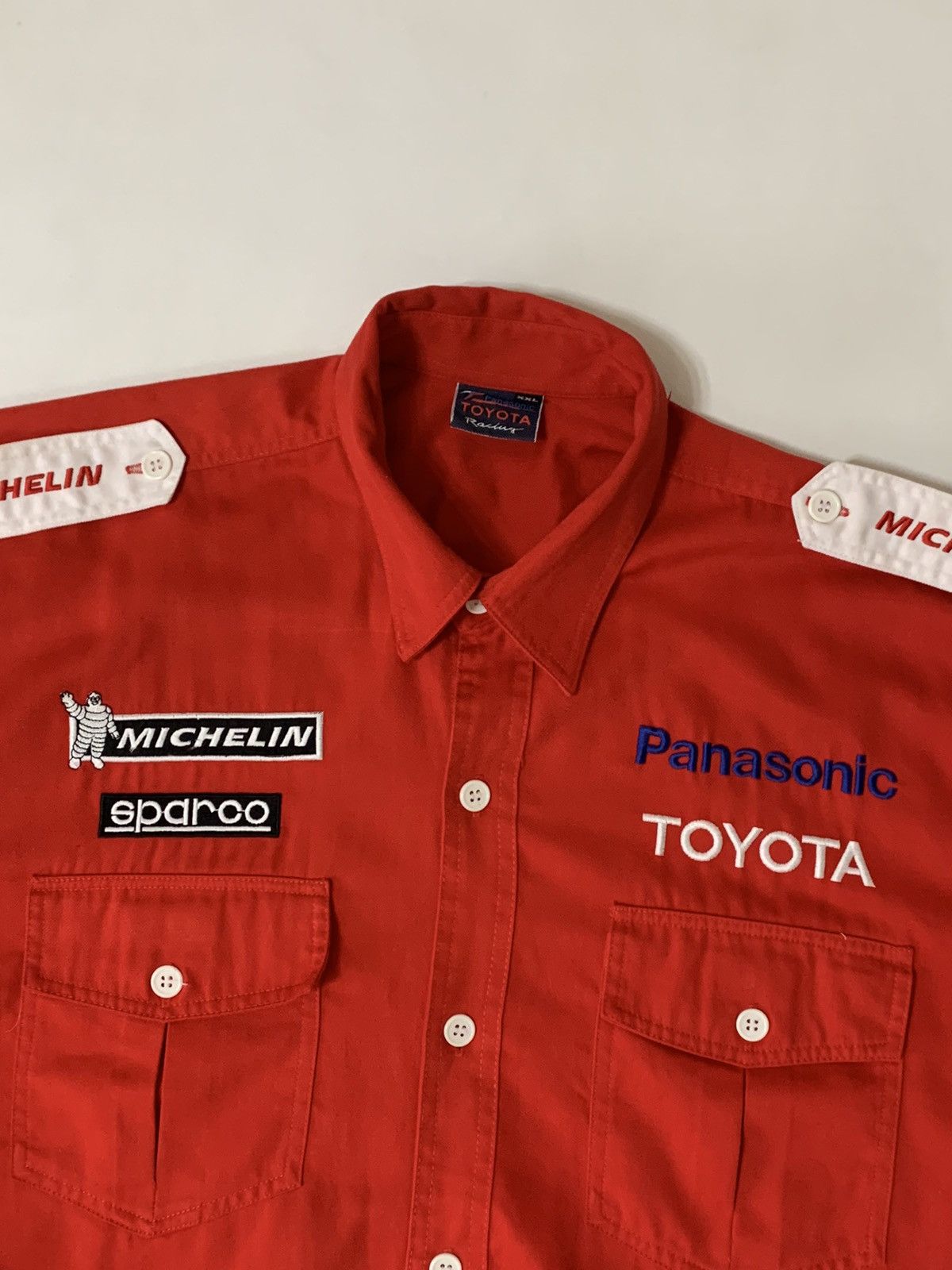 Formula 1 × Vintage Vtg Formula 1 PANASONIC TOYOTA Racing F1 Pit Crew Team Size US XL / EU 56 / 4 - 4 Thumbnail