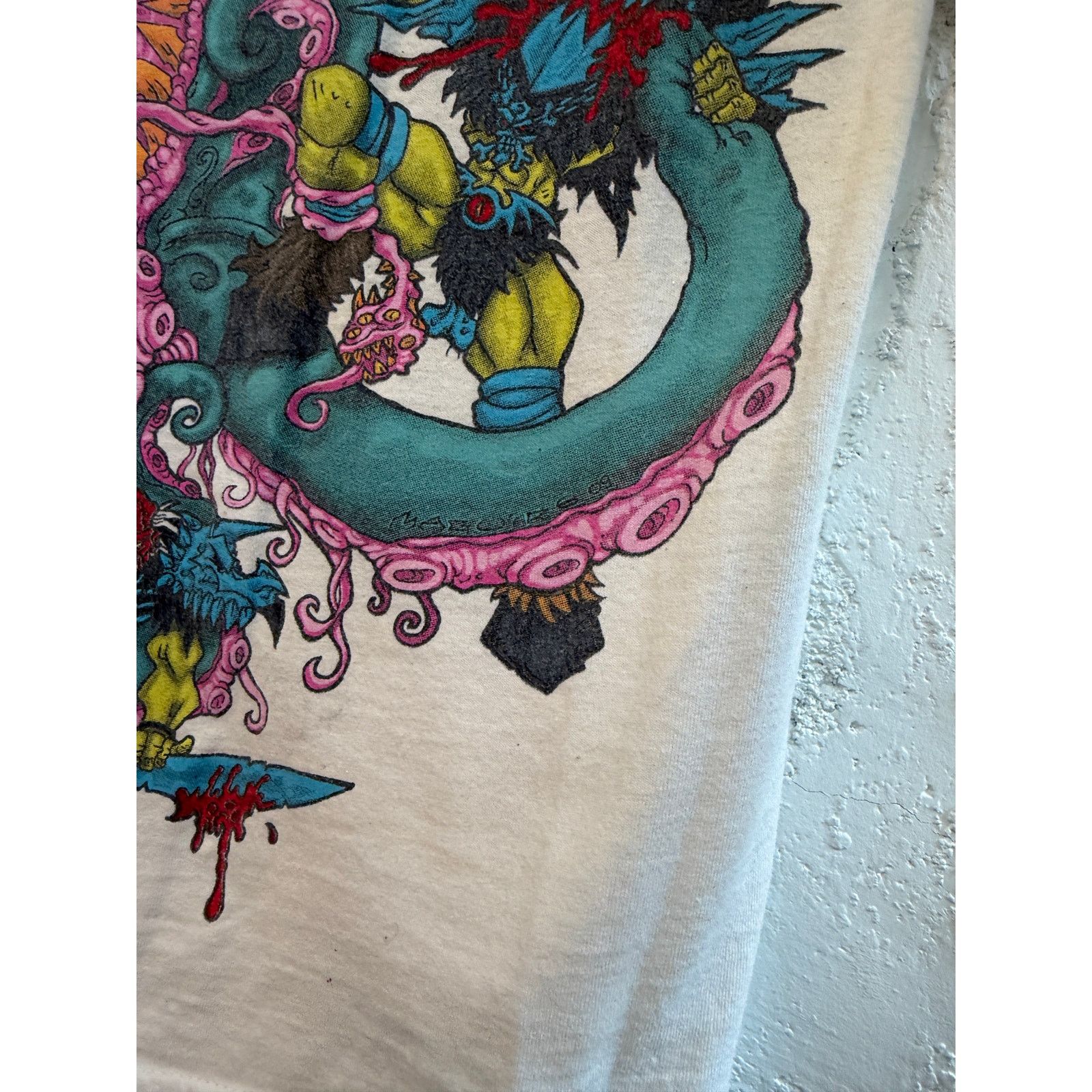 Vintage Vintage GWAR Cartoon Bloody Monster Oderus 09 Sleeveless Tee Size US M / EU 48-50 / 2 - 2 Thumbnail