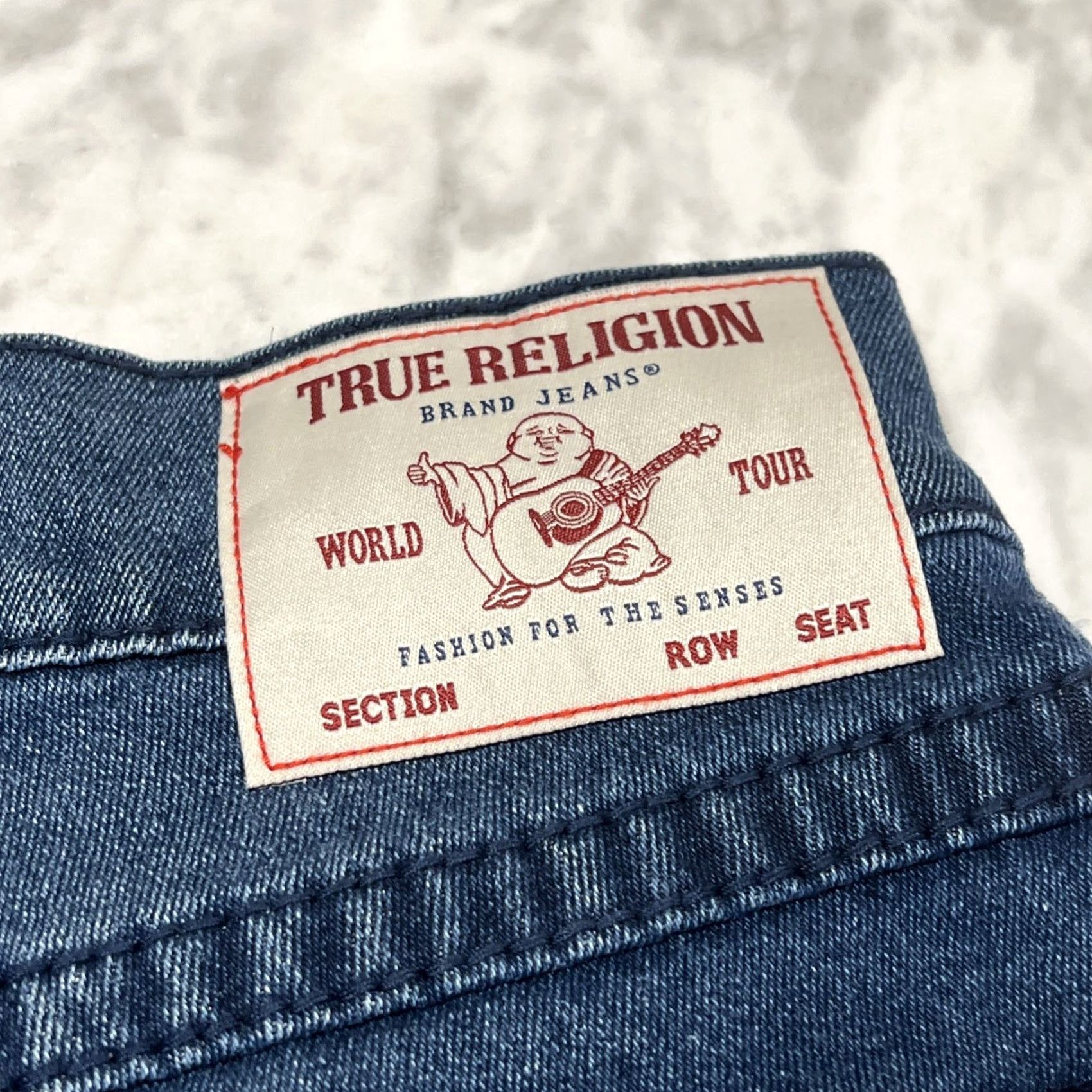 True Religion True Religion Geno Big T Flap Slim Jeans Men 38 Medium Rustic Barn Wash NWT Size US 38 / EU 54 - 7 Thumbnail