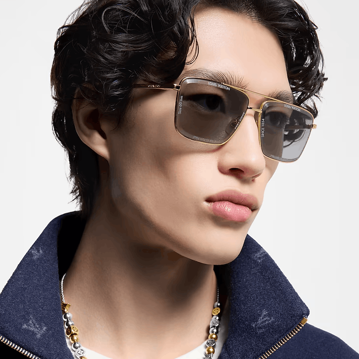 Louis Vuitton LV Super Vision Metal Square Sunglasses Size ONE SIZE - 1 Thumbnail