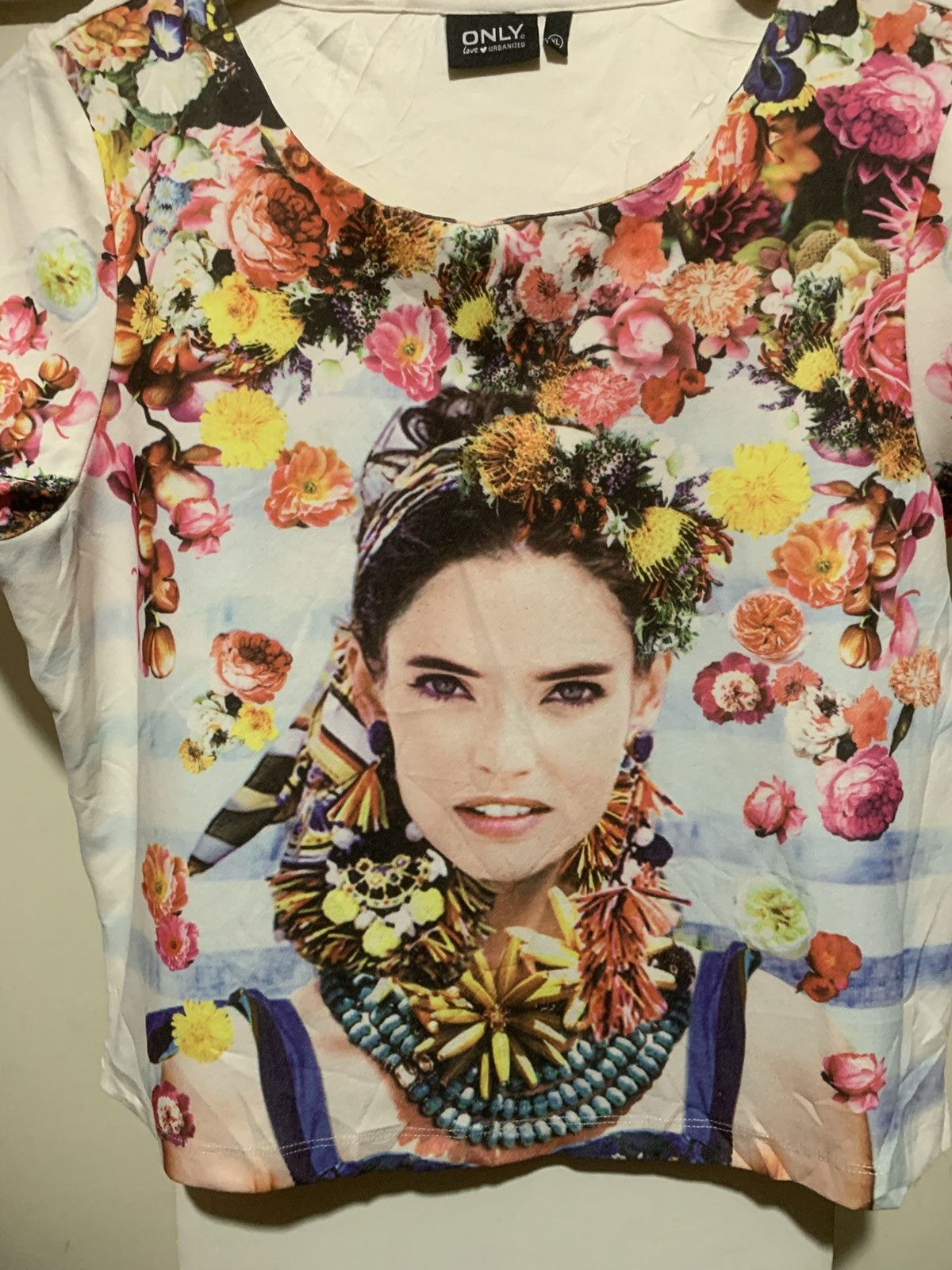 Hysteric Glamour × Undercover ONLY love Aop Flower Crop Tee Shirt Size XL / US 12-14 / IT 48-50 - 4 Thumbnail