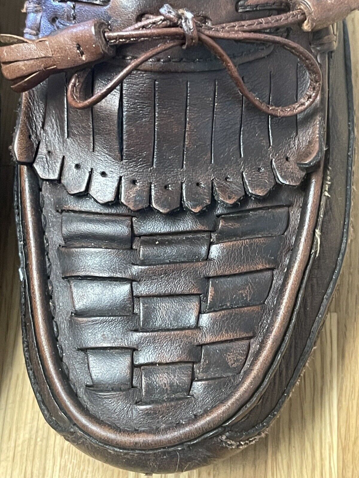 Giorgio Brutini Giorgio Brutini Shoes Men's Size 8M Woven Tassle Loafers Bro Size US 8 / EU 41 - 12 Thumbnail