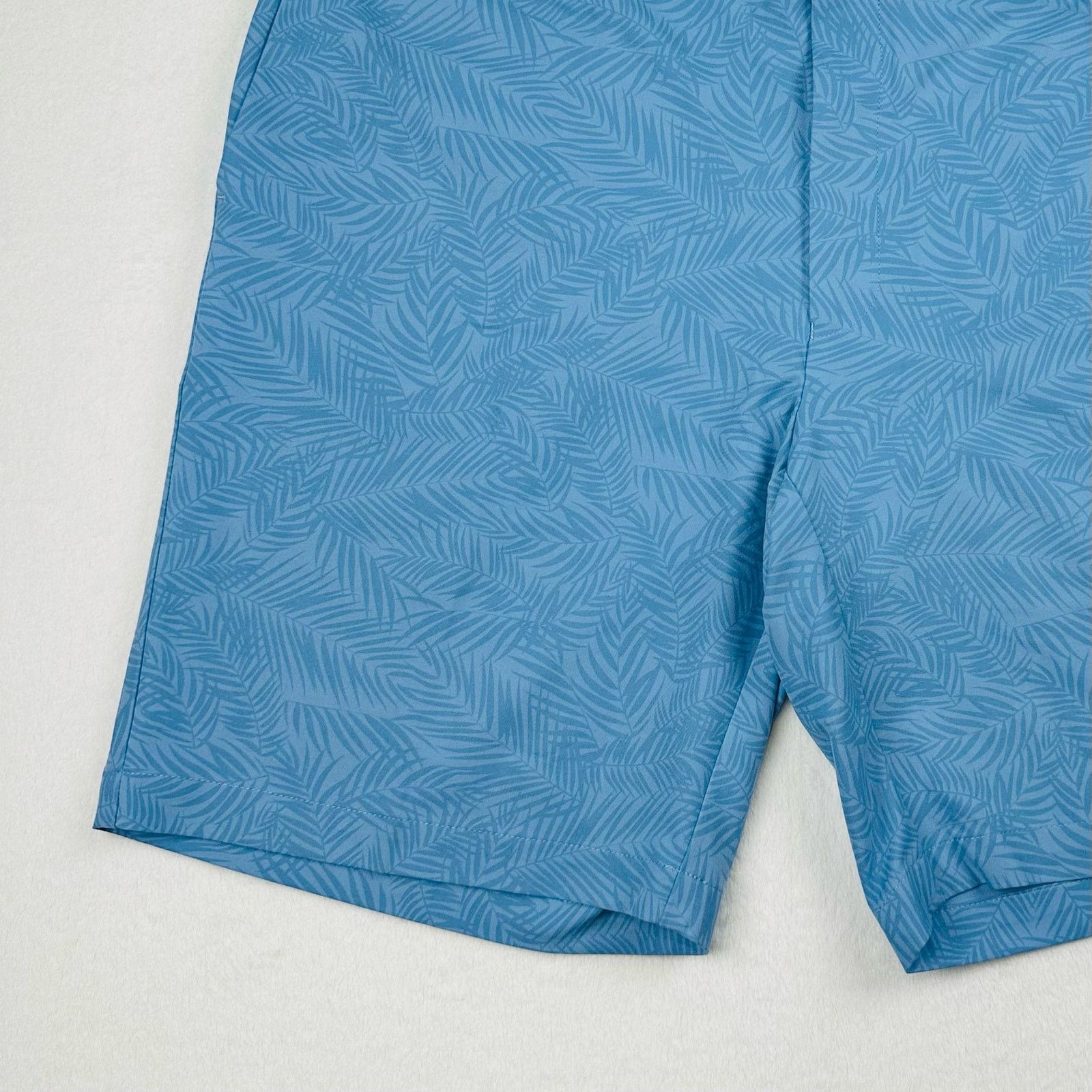 Peter Millar Peter Millar Crown Craft Mens 40 Blue Surge Palm Golf Shorts Size US 40 / EU 56 - 2 Thumbnail