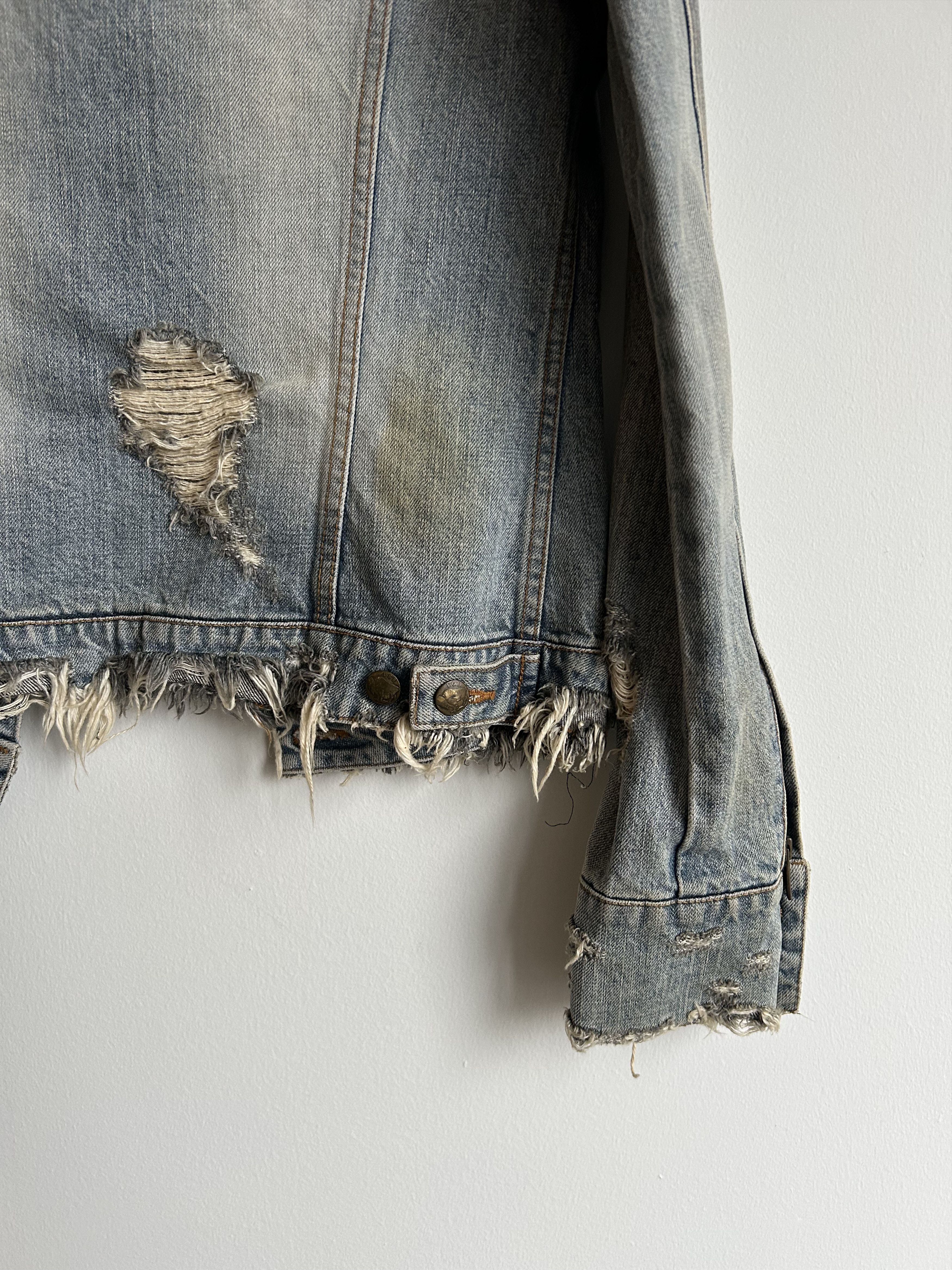 Le Grande Bleu (L.G.B.) L.G.B. Crash Denim Jacket Size US XS / EU 42 / 0 - 5 Thumbnail