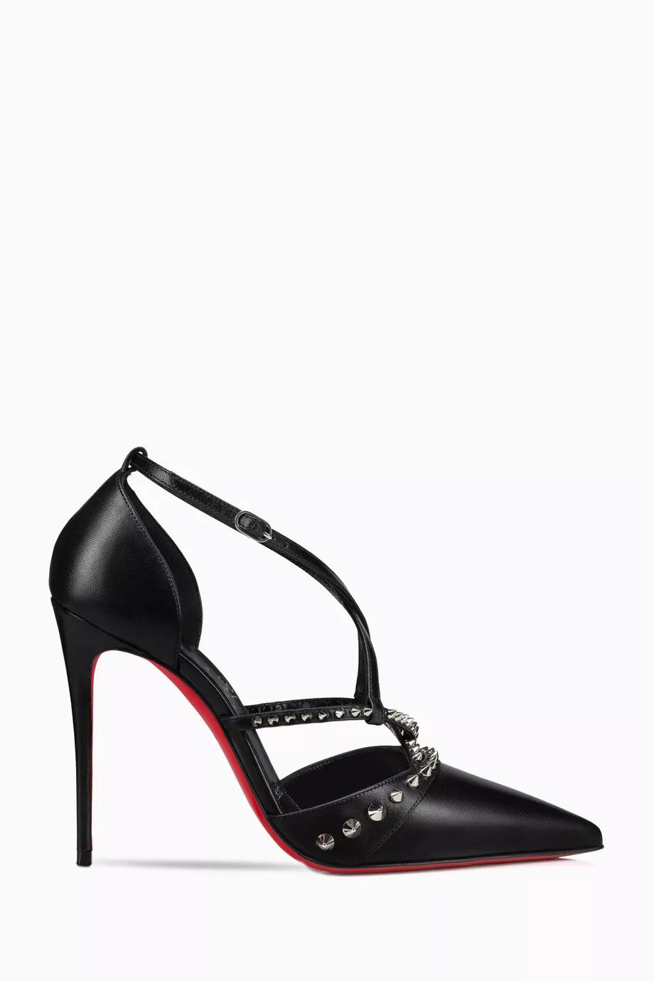 Christian Louboutin o1bcso1str0825 Tatooshka Spikes 100 Pumps in Black Size US 10 / IT 40 - 1 Thumbnail