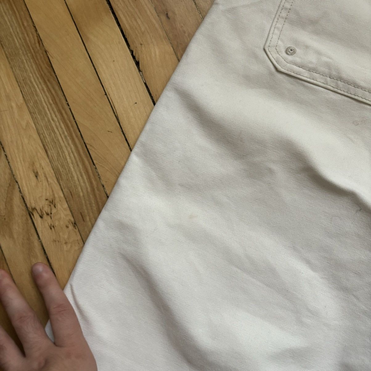 Levi's Vintage Clothing Last Drop‼️Big E LEVI’S Premium white denim jeans Workwear Size US 34 / EU 50 - 6 Thumbnail