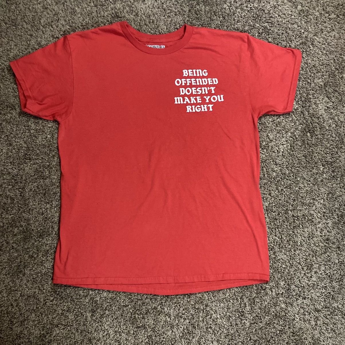 Designer × Vintage A$$holes Live Forever Being Offensive Red Mens Shirt Large Size US L / EU 52-54 / 3 - 2 Thumbnail