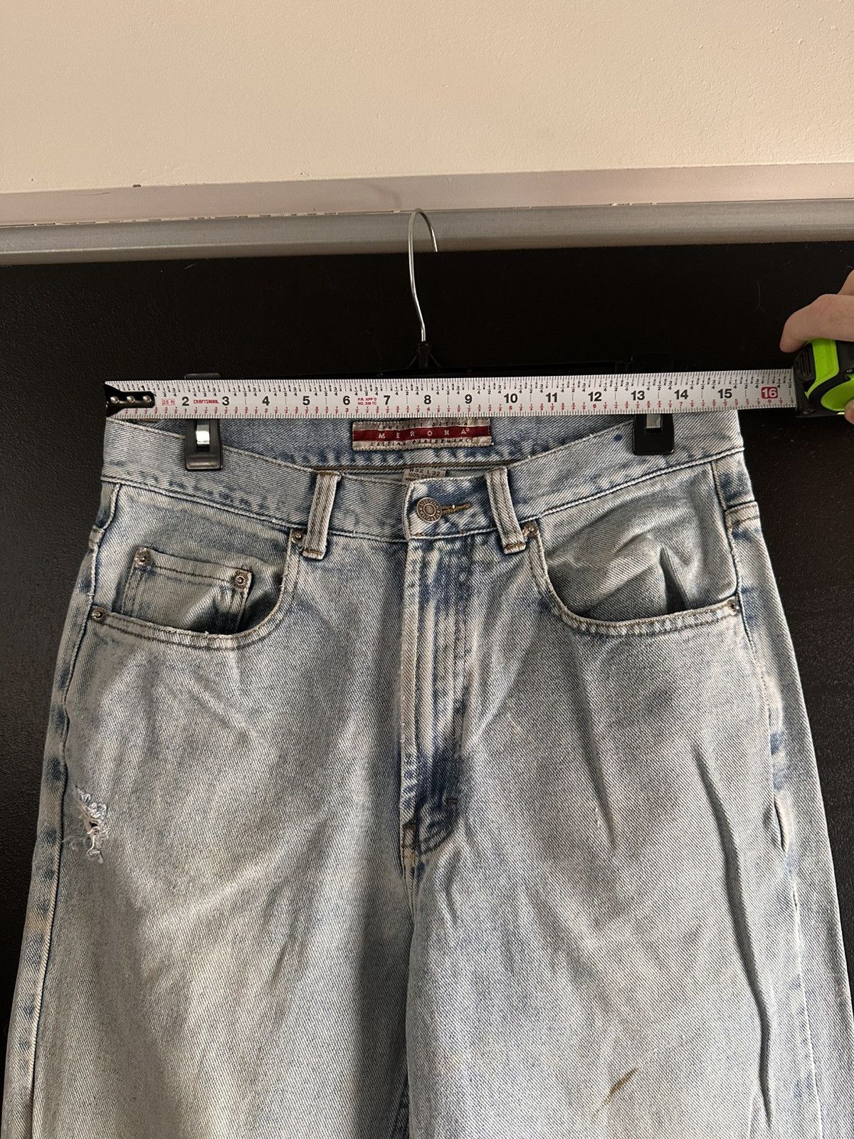 Merona Vintage Distressed Merona Jeans Size US 30 / EU 46 - 4 Thumbnail