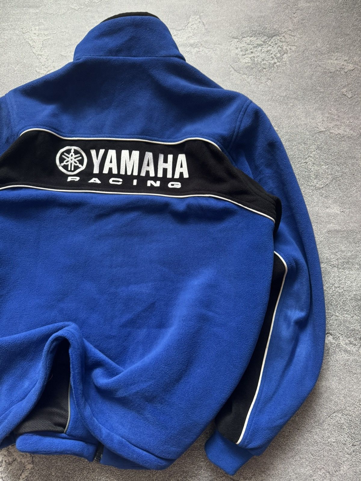 Vintage × Yamaha Yamaha L blue fleece jacket bomber zip big logo Size US L / EU 52-54 / 3 - 4 Thumbnail