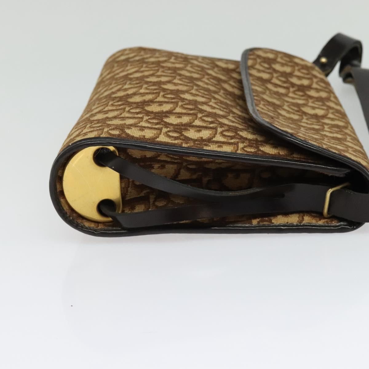 Dior DIOR Trotter Canvas Shoulder Bag Brown Gold Size ONE SIZE - 5 Thumbnail