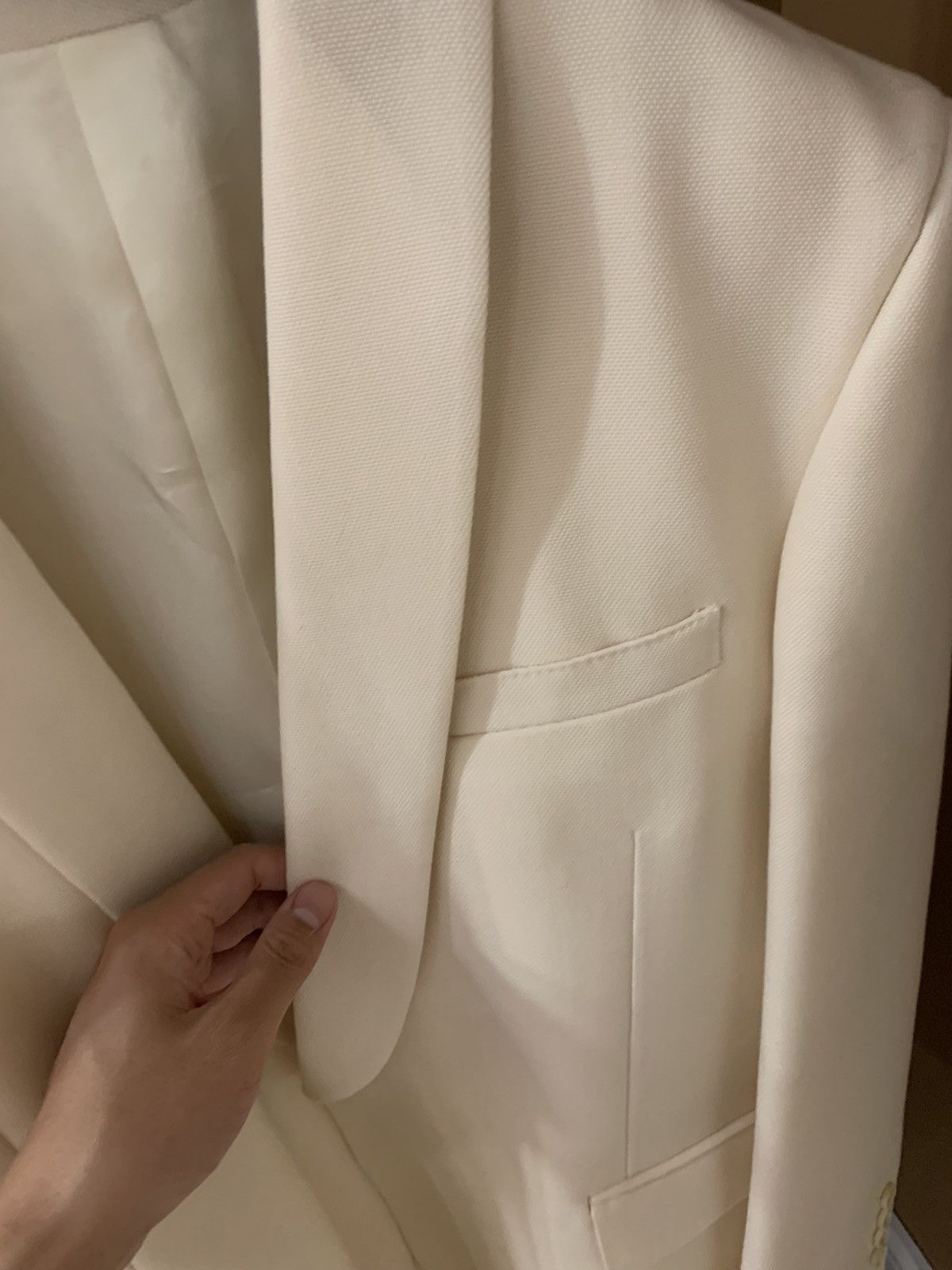 Celine Celine 2023SS Ivory Mohair Shawl blazer Size US M / EU 48-50 / 2 - 2 Thumbnail