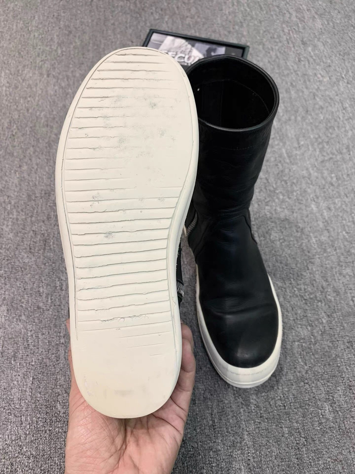 Rick Owens Rick Owens Main Line Leather Mid Boots K34 Size US 7 / EU 40 - 8 Thumbnail