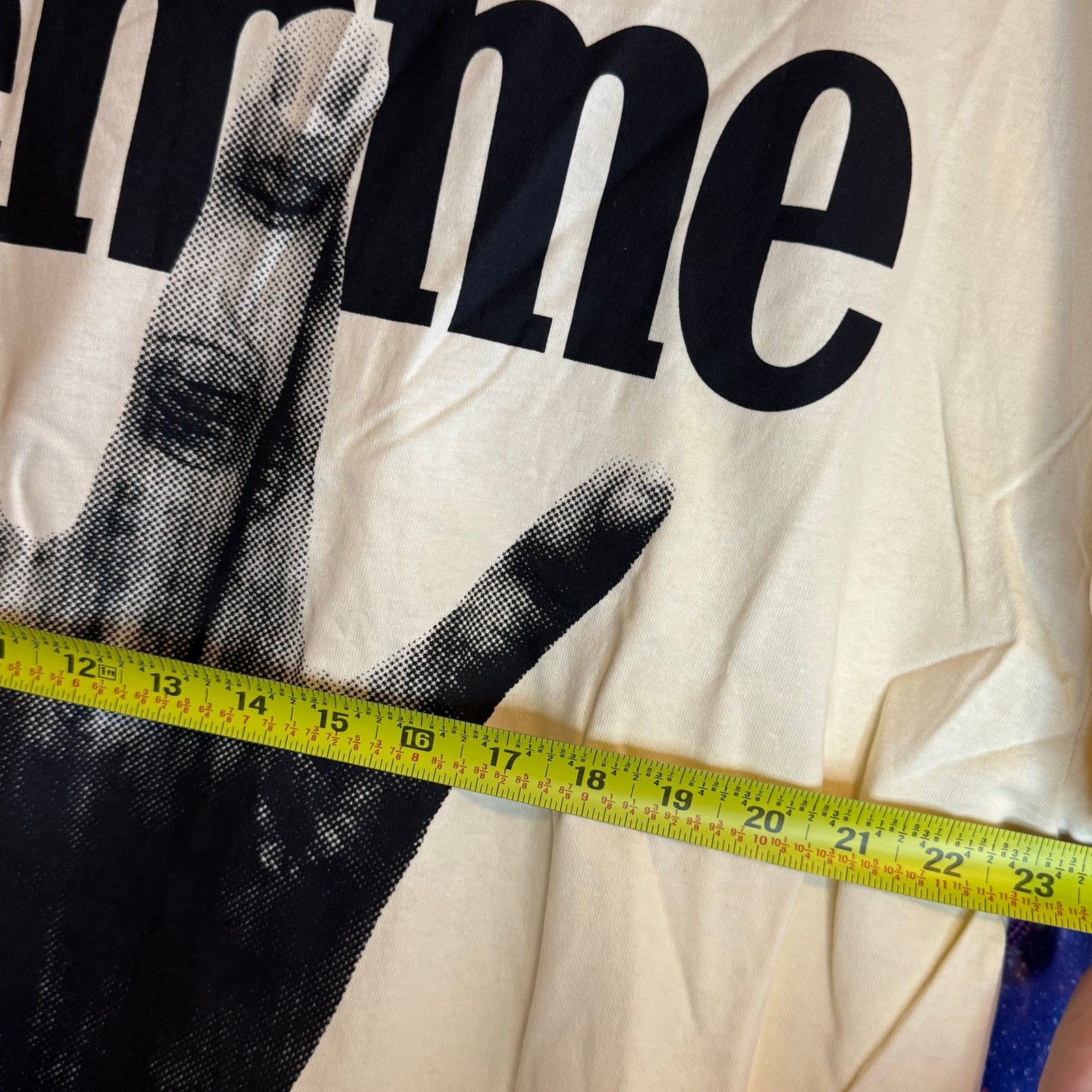 Homme + Femme La •NEW• Homme + Femme LA • Twisted Fingers Off-White Tee • 2XL Size US XXL / EU 58 / 5 - 7 Thumbnail
