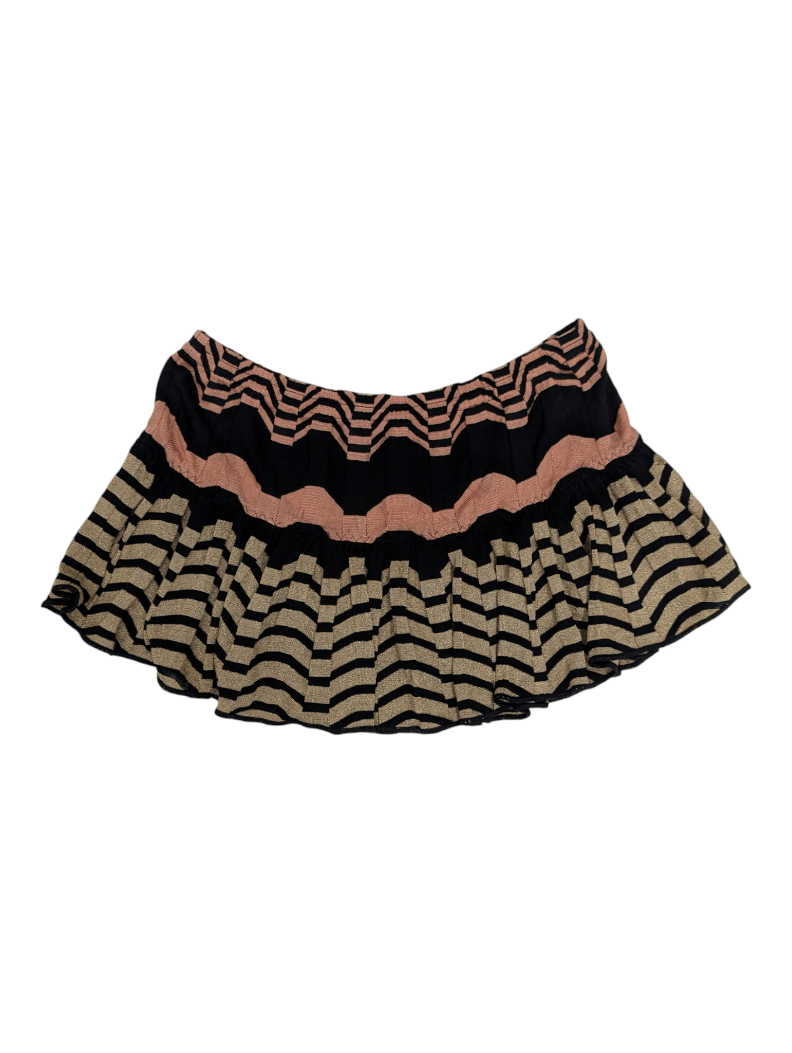 Missoni Missoni Black And Gold Mini Shorts Size 27" / US 4 / IT 40 - 2 Thumbnail