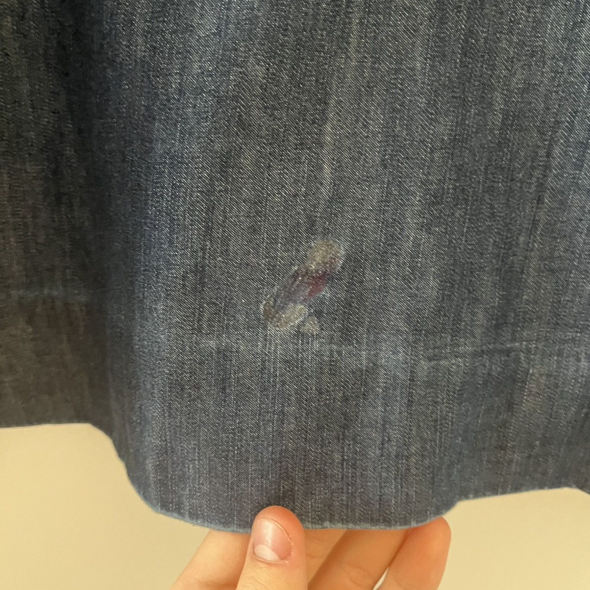 Max Mara Vintage ‘S MaxMara Denim Blue Midi Dress Luxury Designer Size M / US 6-8 / IT 42-44 - 4 Thumbnail