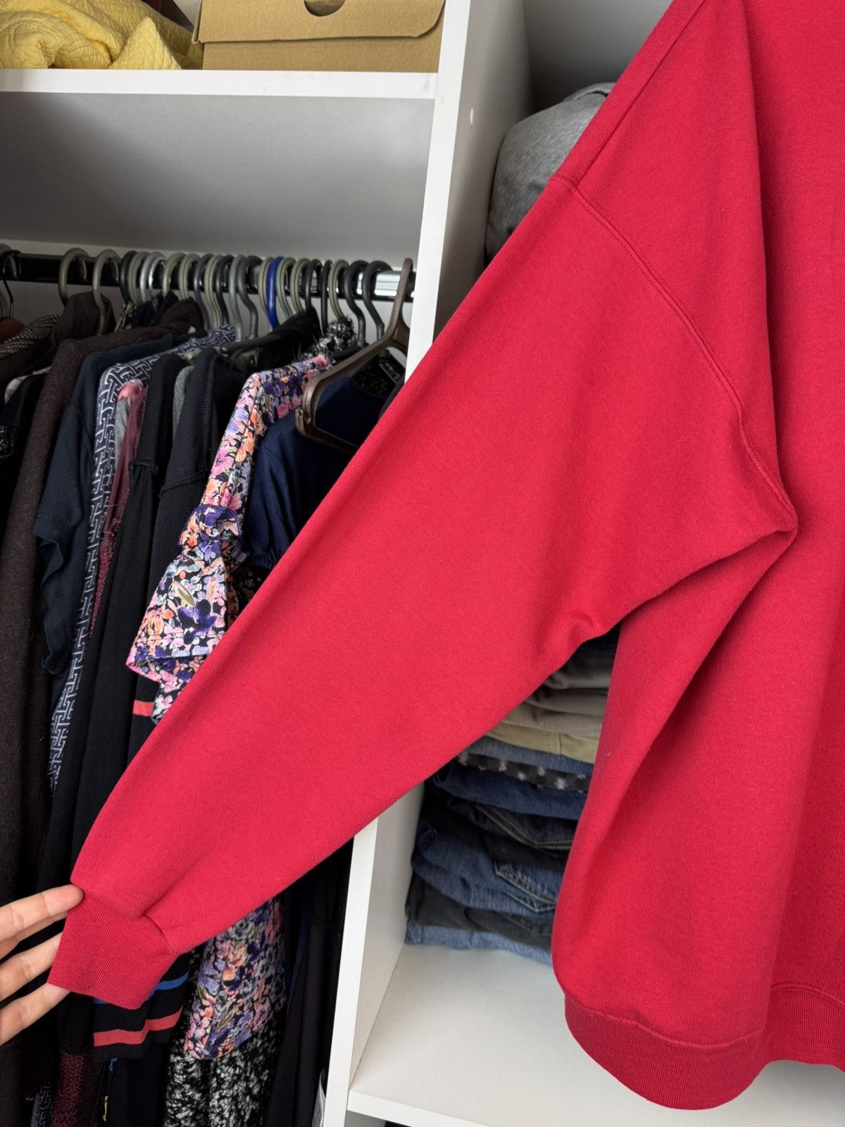 Hanes Hanes Red Blank Hoodie Size US XL / EU 56 / 4 - 17 Thumbnail