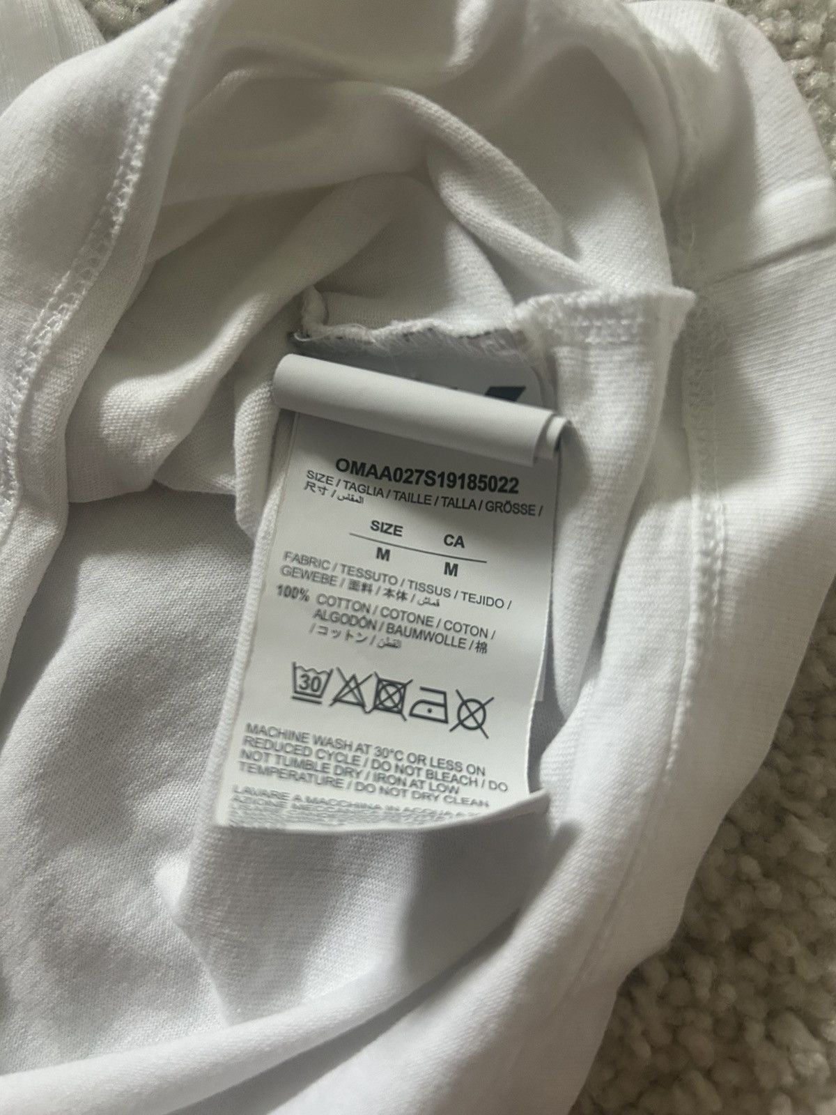 Off-White Off White Basic Tee Main Label Size US M / EU 48-50 / 2 - 4 Thumbnail