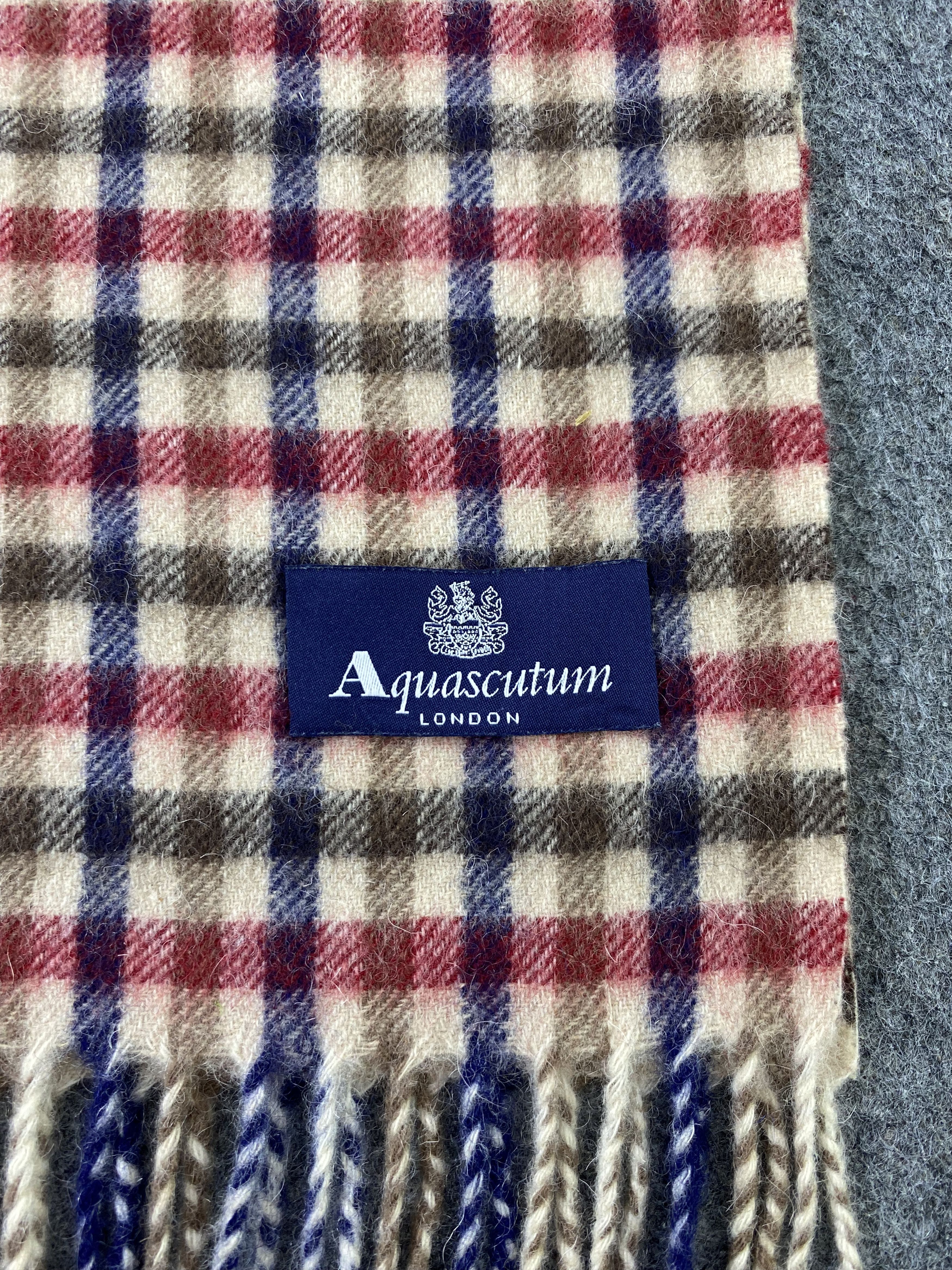 Aquascutum Aquasqutum Muffler / Scarf / Neckwear -T1494 Size ONE SIZE - 5 Thumbnail