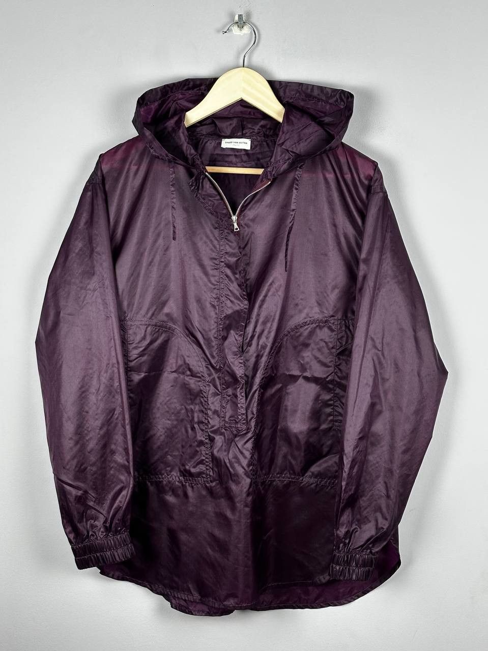 Dries Van Noten Dries Van Noten Purple Nylon Shiny Anorac Jacket Size M / US 6-8 / IT 42-44 - 1 Thumbnail
