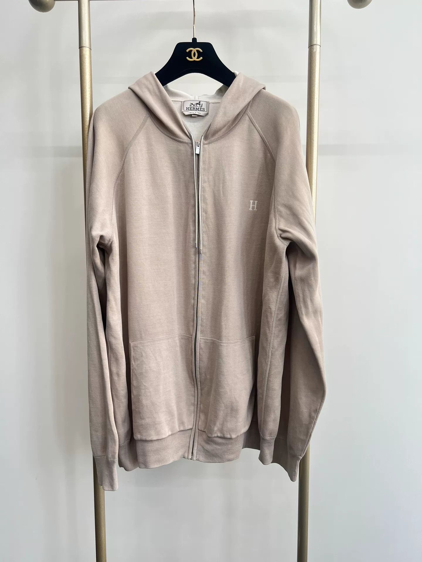 Hermes Hermes H Logo Knit Hooded Jacket XXL Size US XXL / EU 58 / 5 - 1 Thumbnail