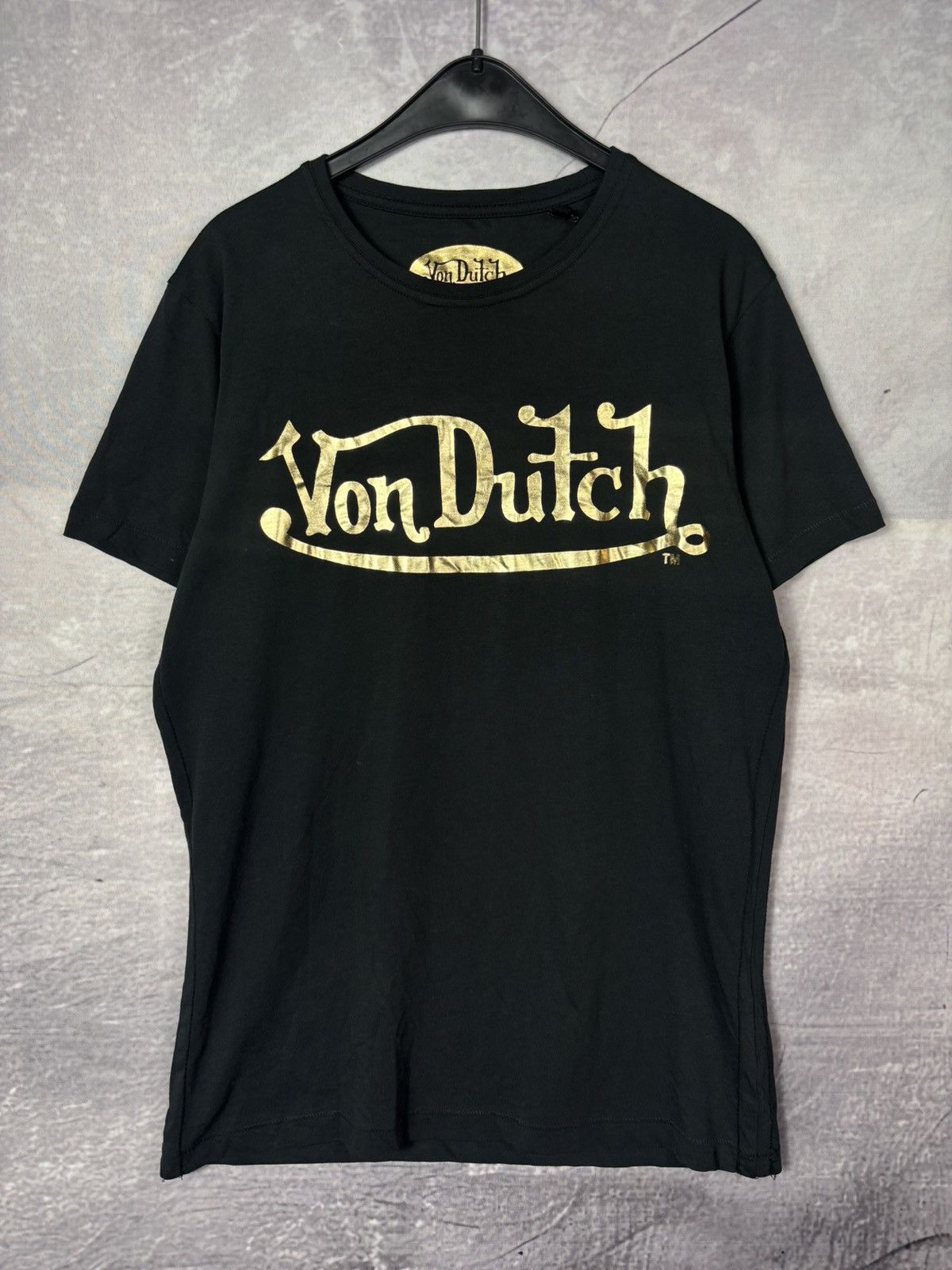 Von Dutch Von Dutch Golden Logo Tshirt Size US M / EU 48-50 / 2 - 1 Thumbnail