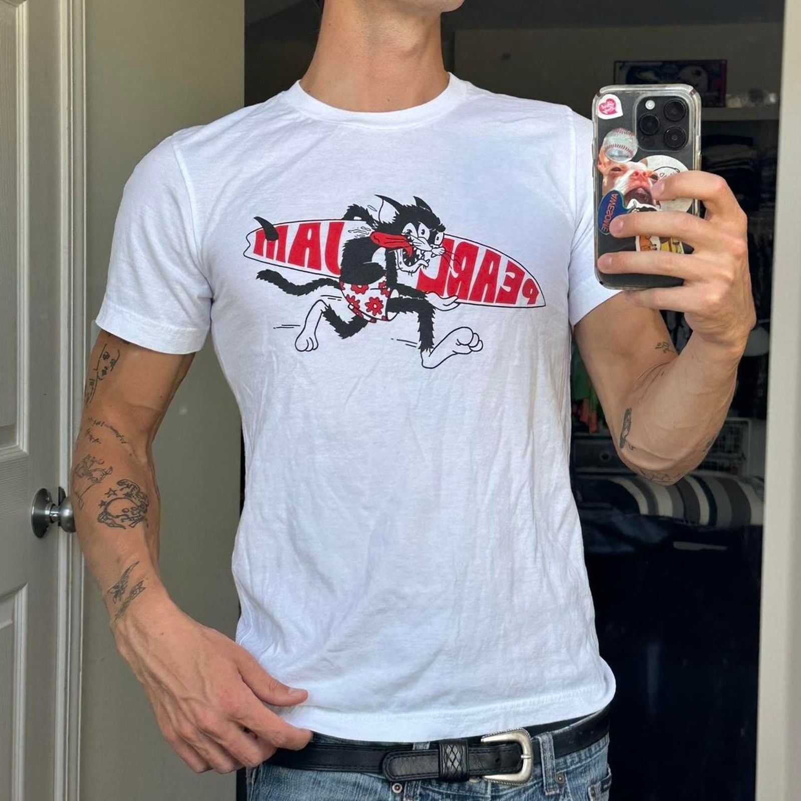 Band Tees × Other Rare 2023 Pearl Jam US Concert Tour Band Tee Shirt Size S / US 4 / IT 40 - 1 Thumbnail