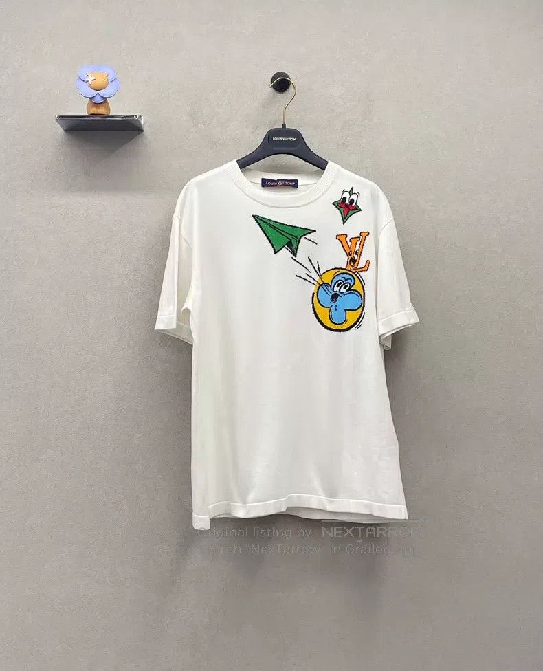 Louis Vuitton Louis Vuitton Comic print intarsia crew neck short sleeves Size US S / EU 44-46 / 1 - 3 Thumbnail