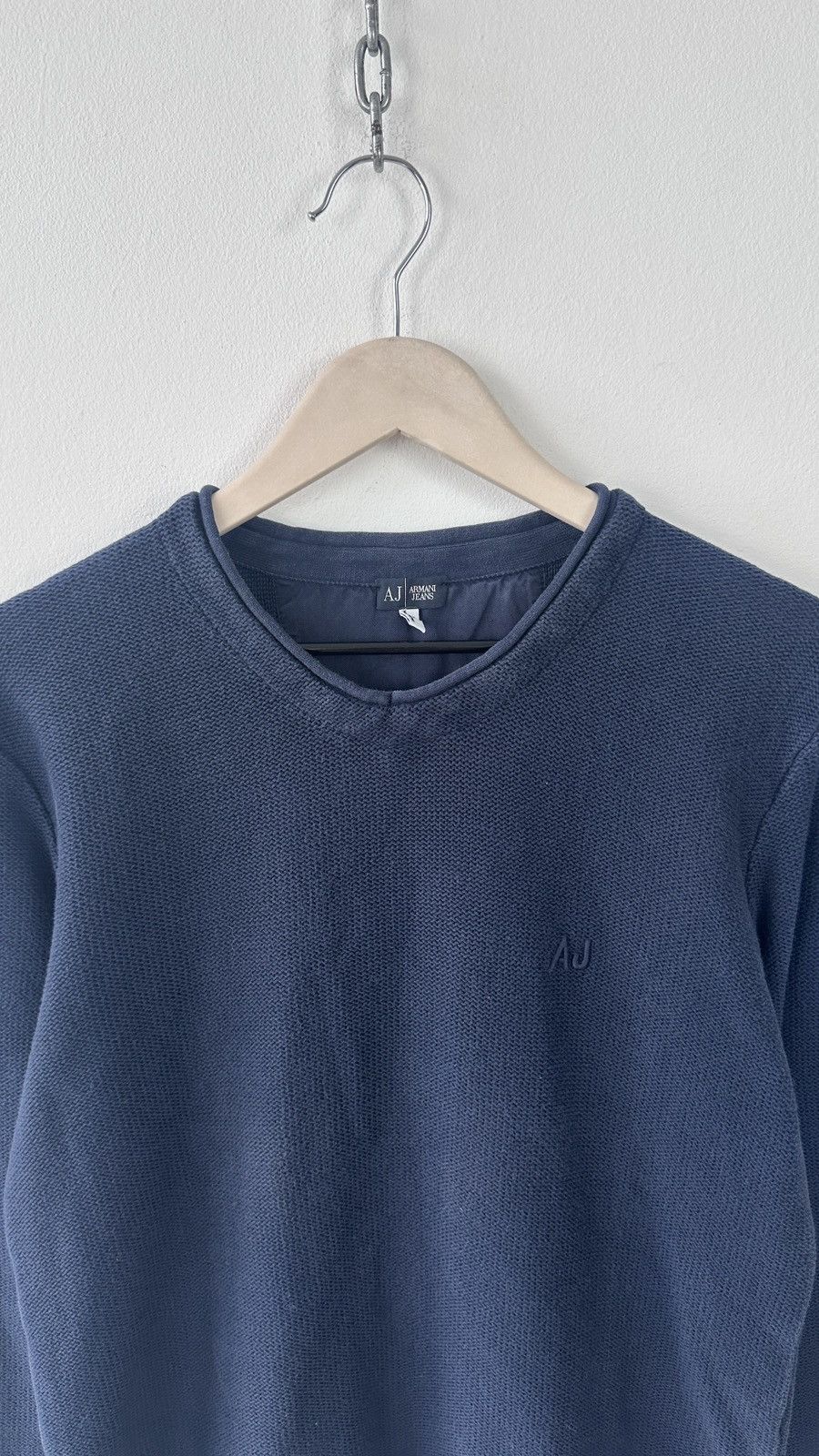 Emporio Armani Vintage Armani Jeans Sweater Knitted Crewneck AJ Logo Jumper Size US M / EU 48-50 / 2 - 6 Thumbnail