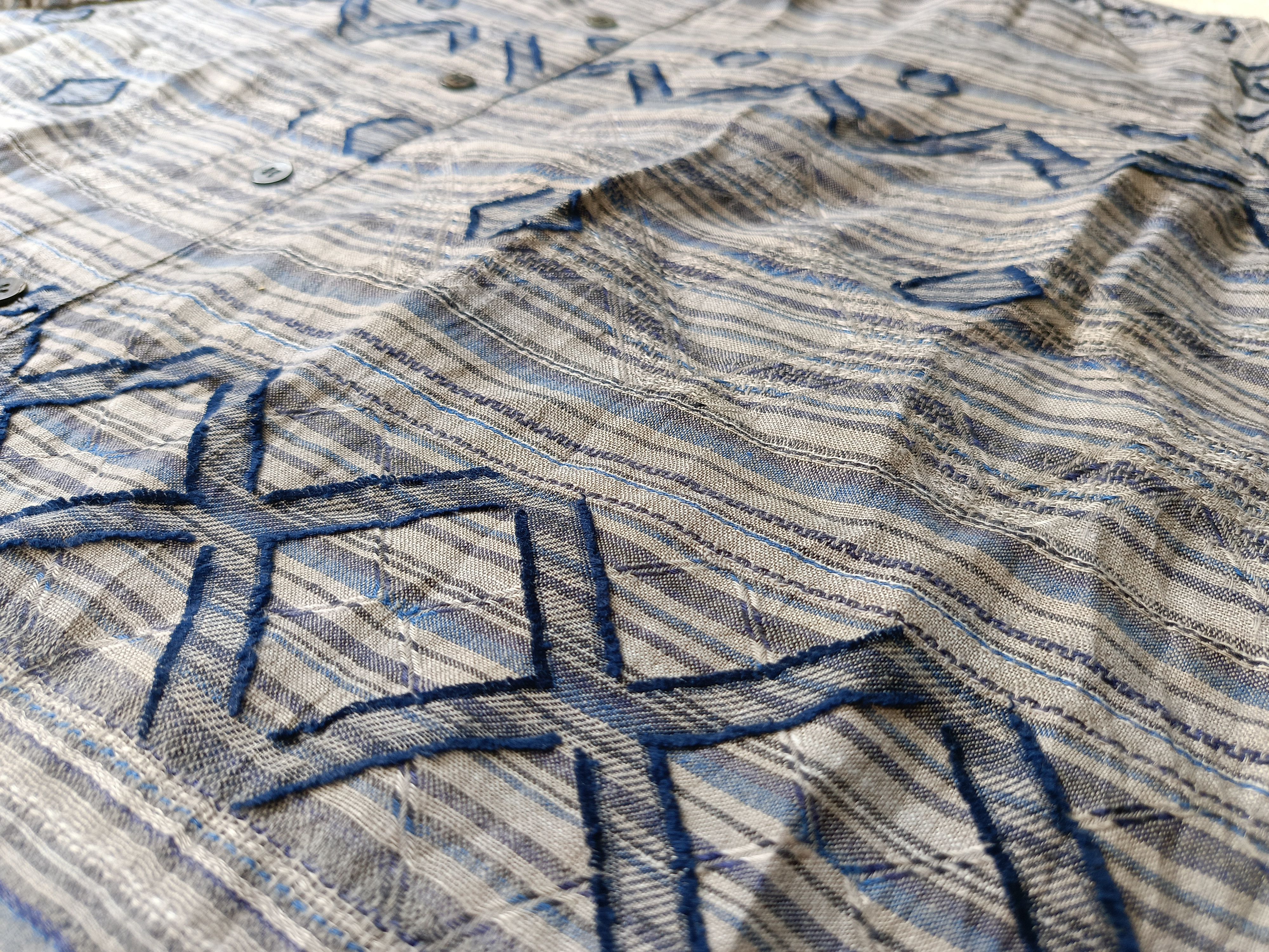 Issey Miyake × Japanese Brand Plantation by Issey Miyake Japan linen 3/4 sleeve shirt Size M / US 6-8 / IT 42-44 - 5 Thumbnail